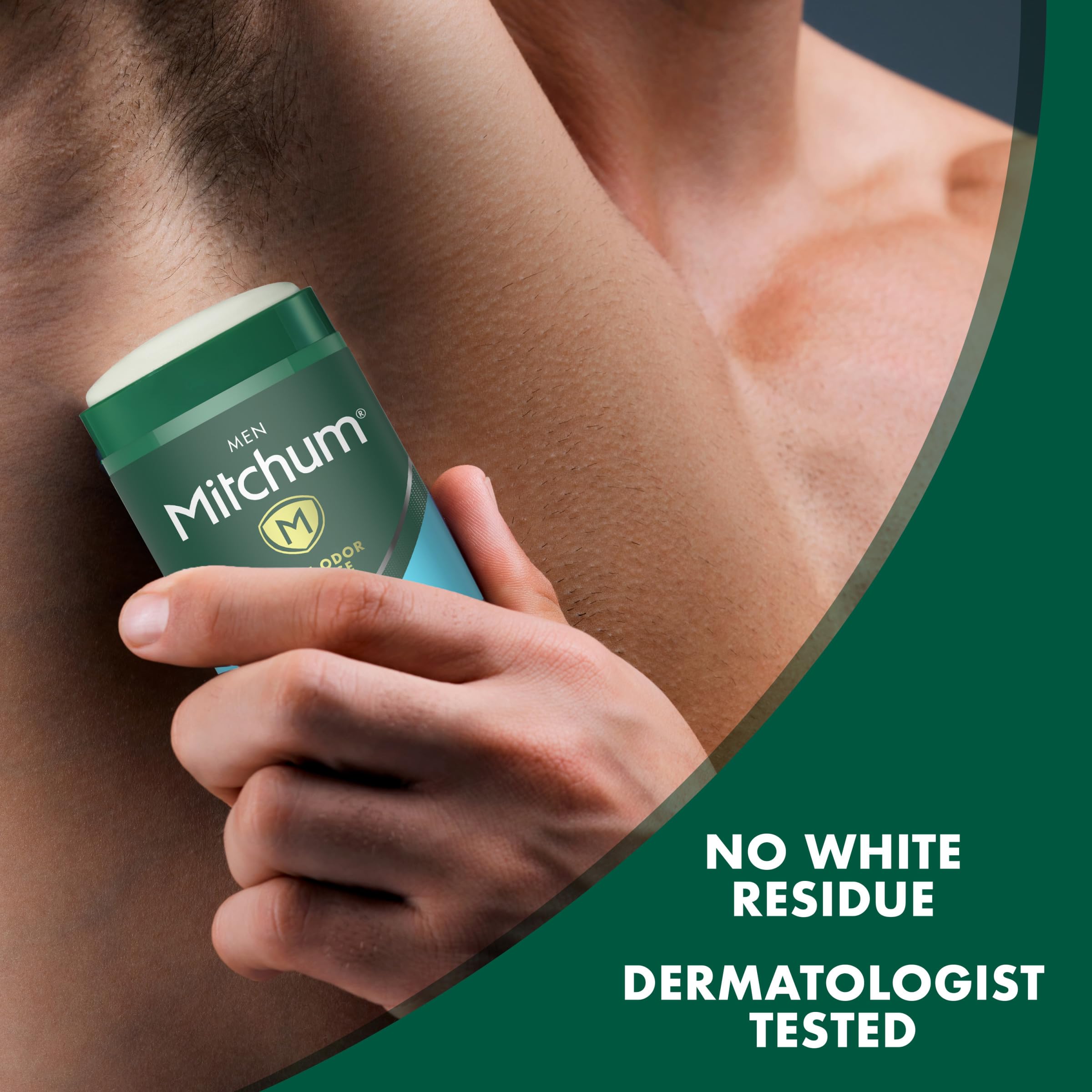 Mitchum Men's Deodorant, Antiperspirant Stick, Triple Odor Defense Invisible Solid, 48 Hr Protection, Dermatologist Tested, Clean Control, 2.7 Oz