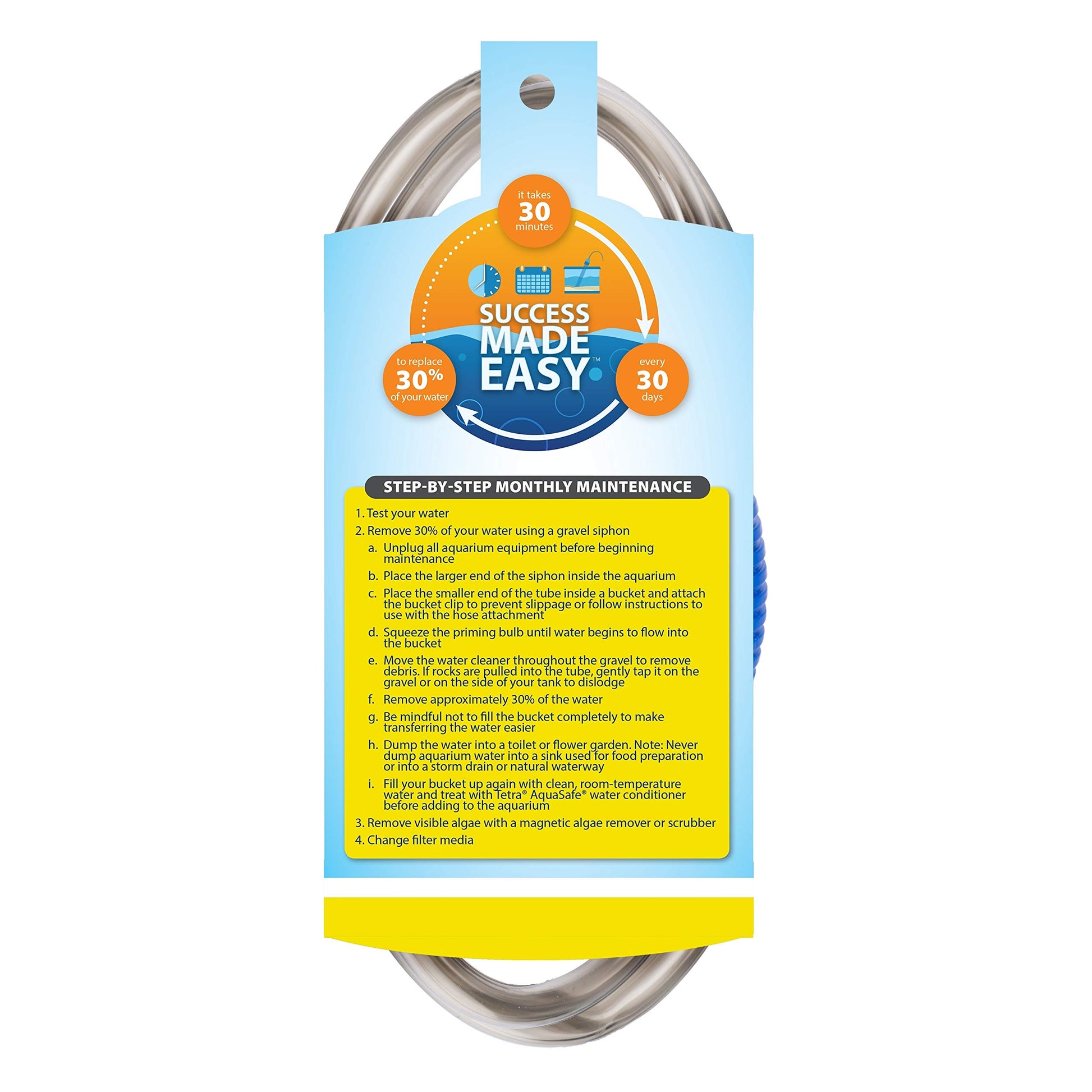 Tetra Water Cleaner Gravel Siphon for Aquariums, Easily Clean Freshwater Aquariums