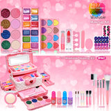 Kids Makeup Kit for Girl - Toys for Girls Washable Make Up for Little Girls,Non Toxic Toddlers Cosmetic Kits,Child Play Makeup Toys for Girls, Age 4-12 Year Old Children Gift