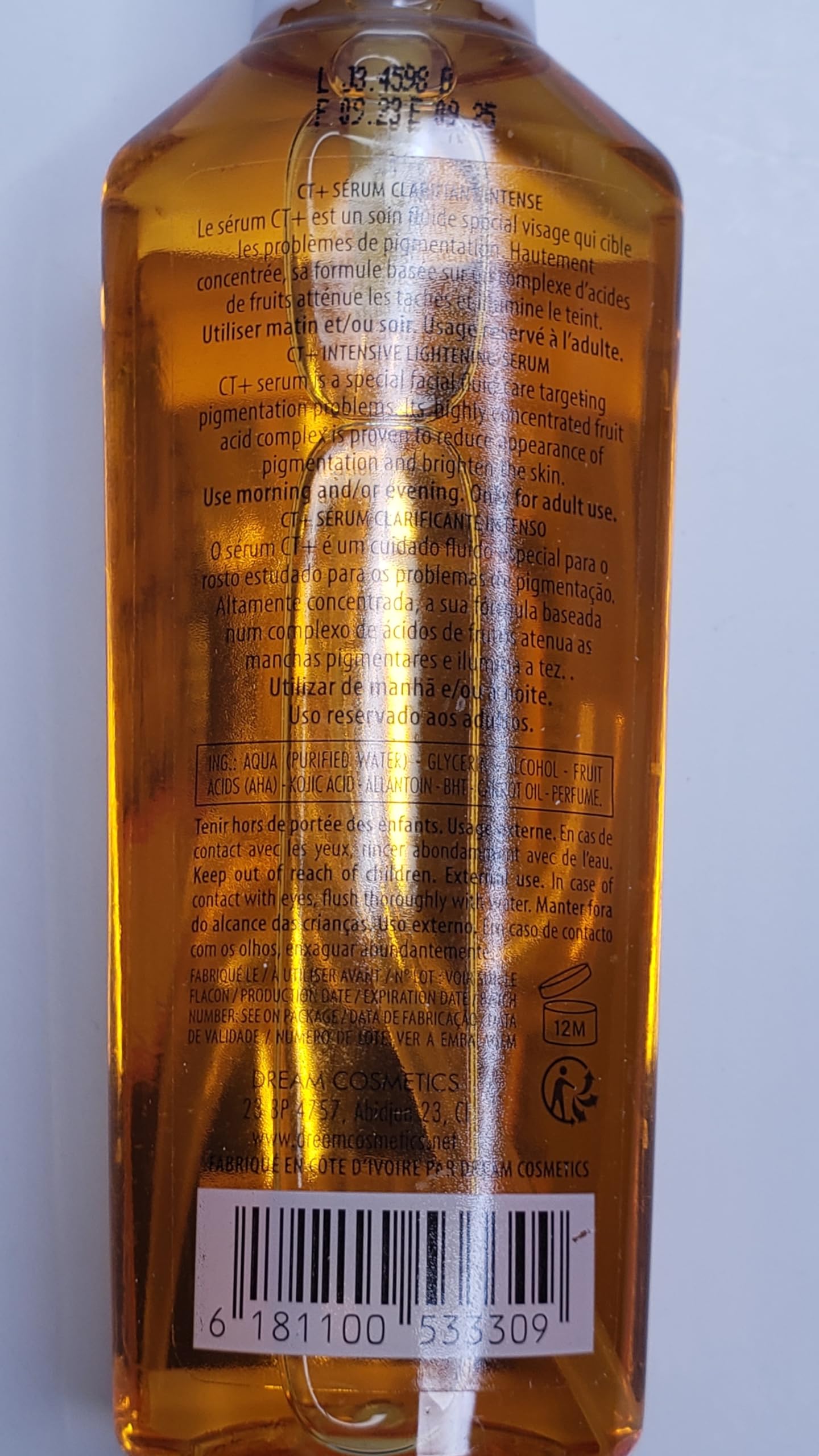 CT+ Clear Therapy Extra Lightening Skin Cream 6.76 & Lotion 8.45oz & Soap 6.17oz & Serum 2.37oz & Liner101 LPS40 Pencil & Sample Fragrance