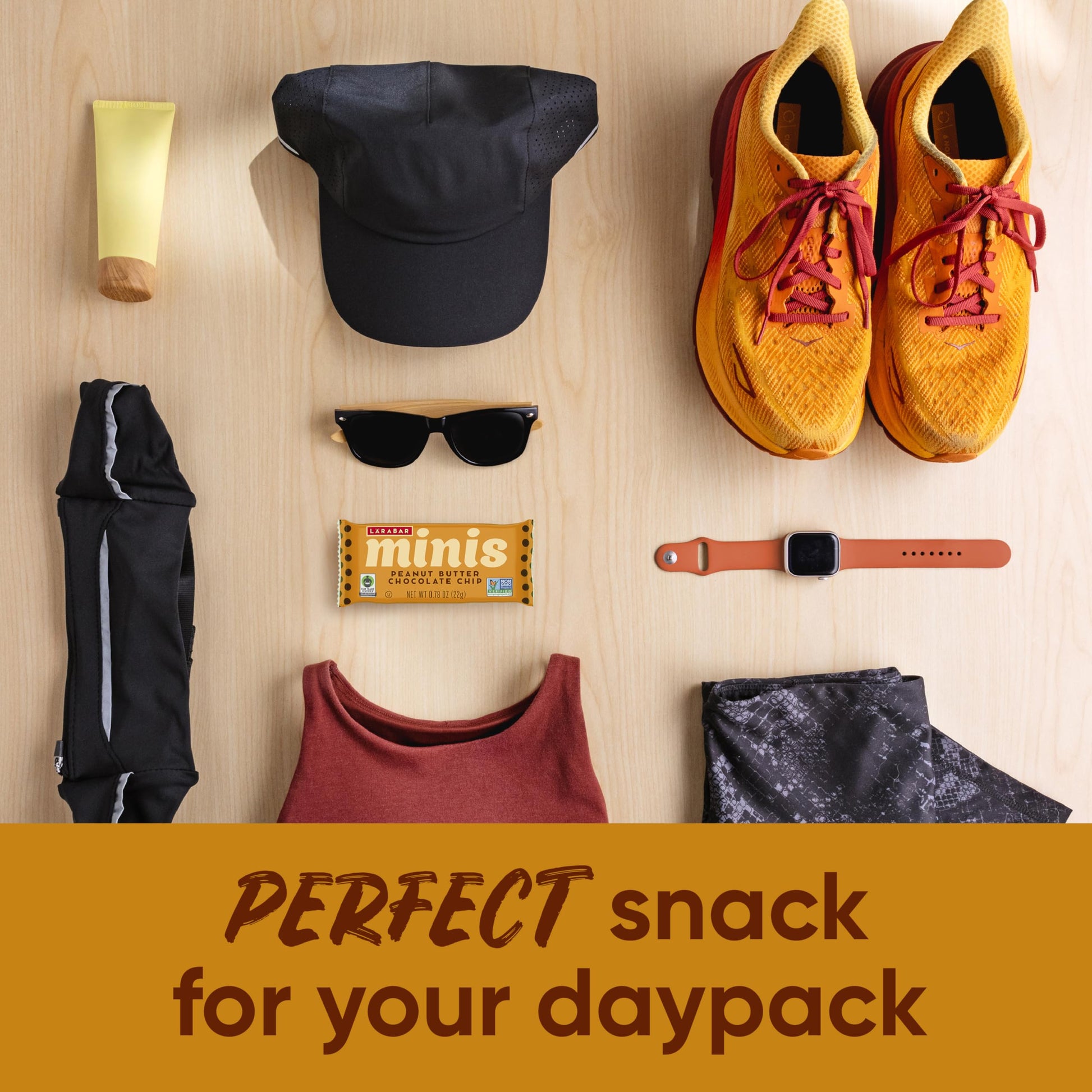 Larabar Peanut Butter Chocolate Chip Mini Bars, Gluten Free Vegan, 20 ct