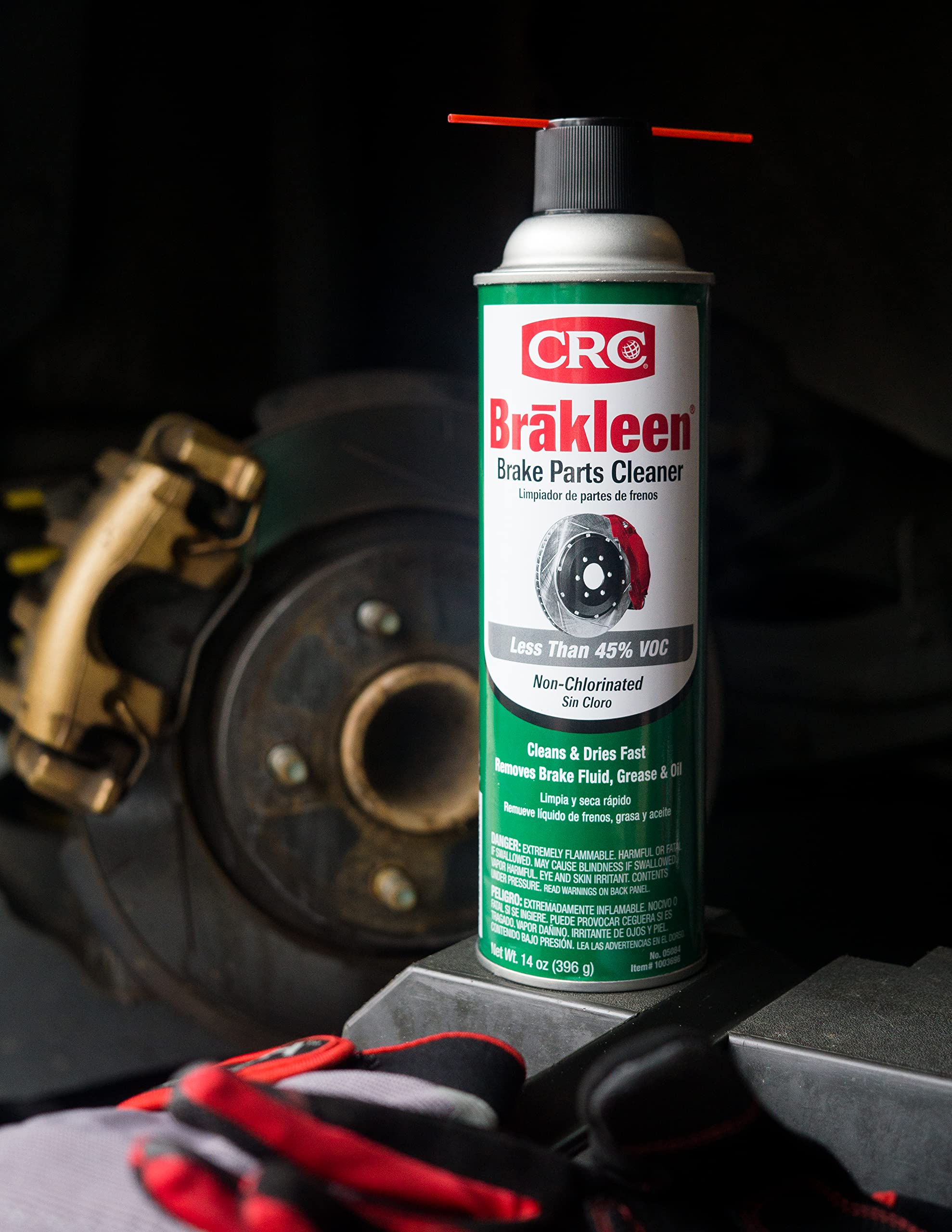 CRC (05084-12PK) Brakleen Non-Chlorinated Brake Parts Cleaner - 14 oz., (Pack of 12)