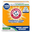 Arm & Hammer Laundry Detergent, Free of Perfume & Dyes, Powder, 100 Loads, 6.16 lb