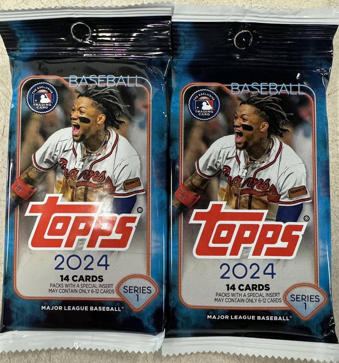 2024 Topps Series 1 Baseball Monster Packs from The Monster Box - 2 Monster Packs, Blue