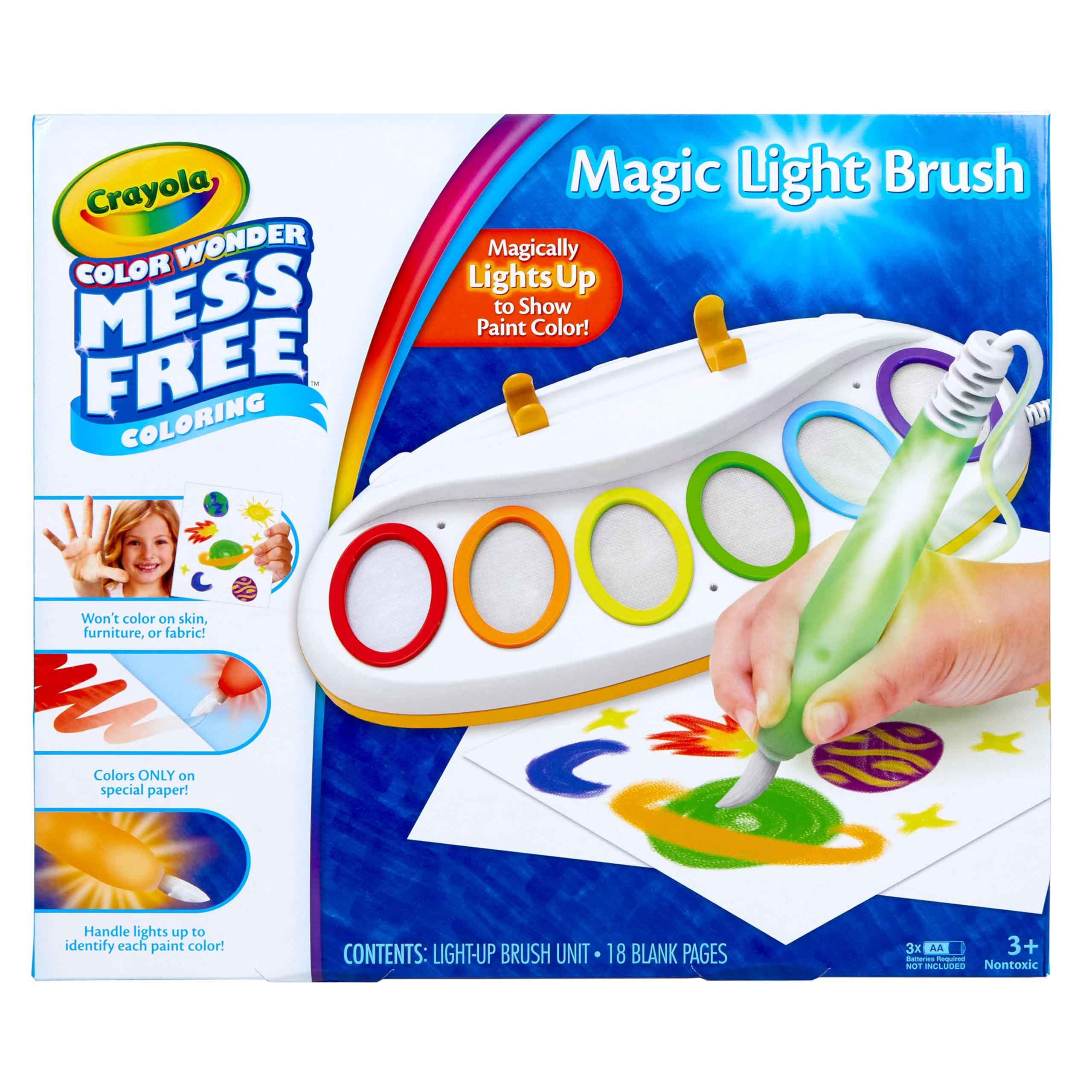 Crayola Color Wonder Mess Free Coloring Activity Set (30+ Pcs), With Markers, Stamps, and Stickers, Gift for Toddlers, 3+