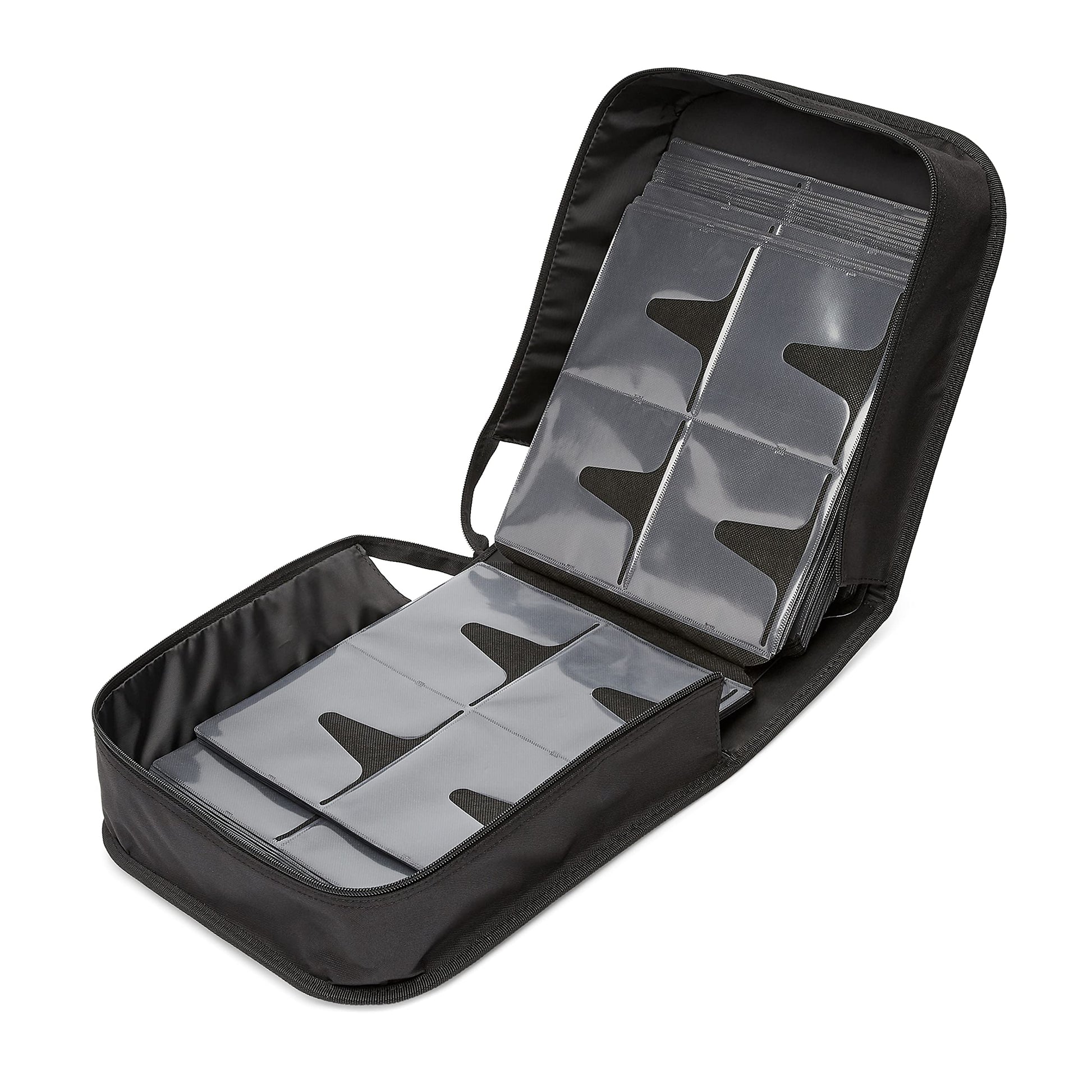 Amazon Basics Polyester CD/DVD Portable Storage Binder, 400-capacity, Black