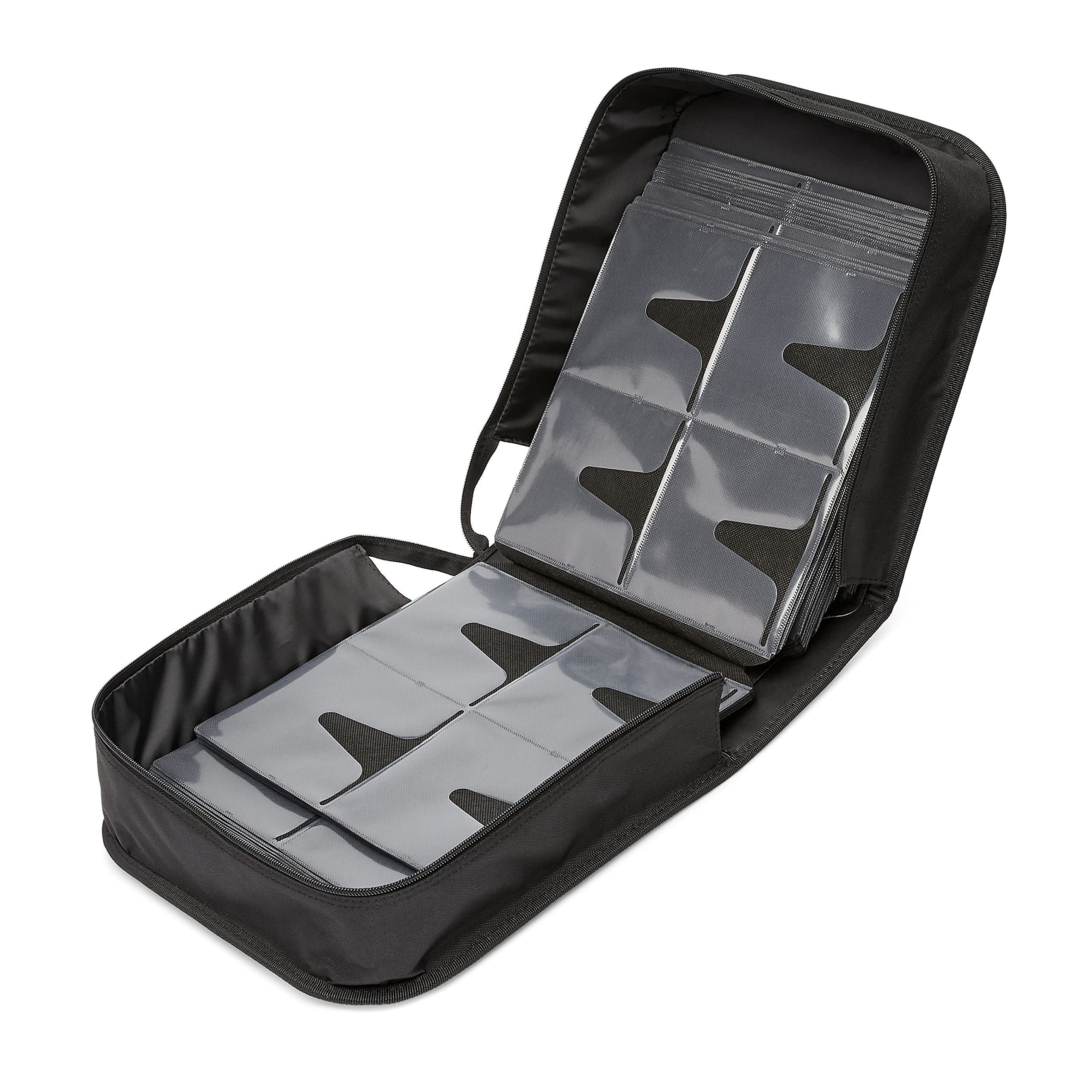 Amazon Basics Polyester CD/DVD Portable Storage Binder, 400-capacity, Black