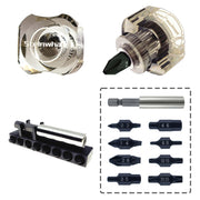 Steinwhale 10in1 Short Stubby Mini Screwdriver for tight spots, Cellulose Acetate Fiber Made Handle, Double-headed High Hardness S2 Steel Bits, Exquisite EDC