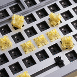 Akko V3 Creamy Yellow Pro Keyboard Switch with Dustproof Stem for Mechanical Gaming Keyboard, 5-Pin 50gf Linear Switches (45pcs)