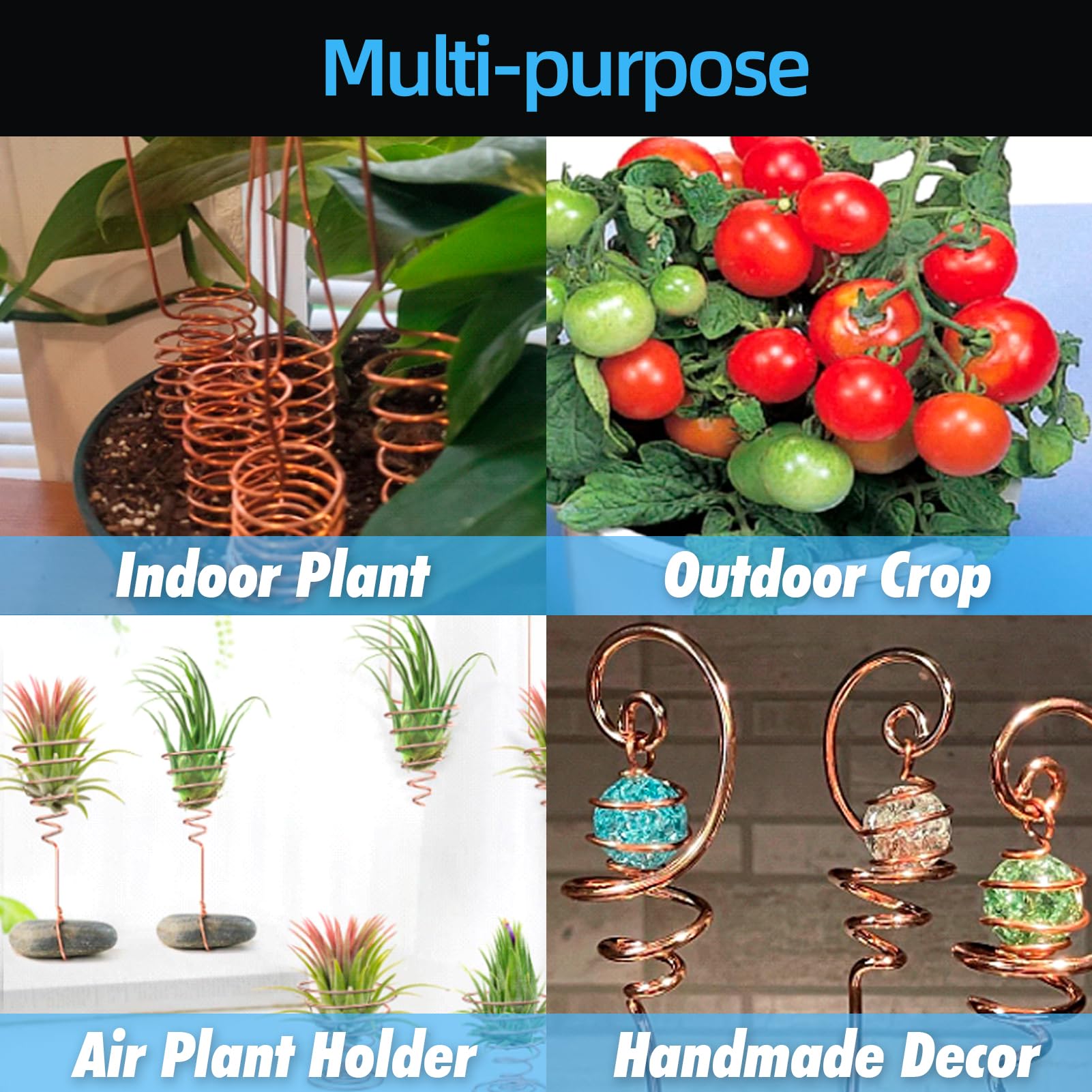 Art3d 18 Gauge 60 FT 99.9% Pure Soft Copper Wire for Electroculture Gardening, Jewelry Making, Beading, Science Projects, DIY Artwork, 1 Roll