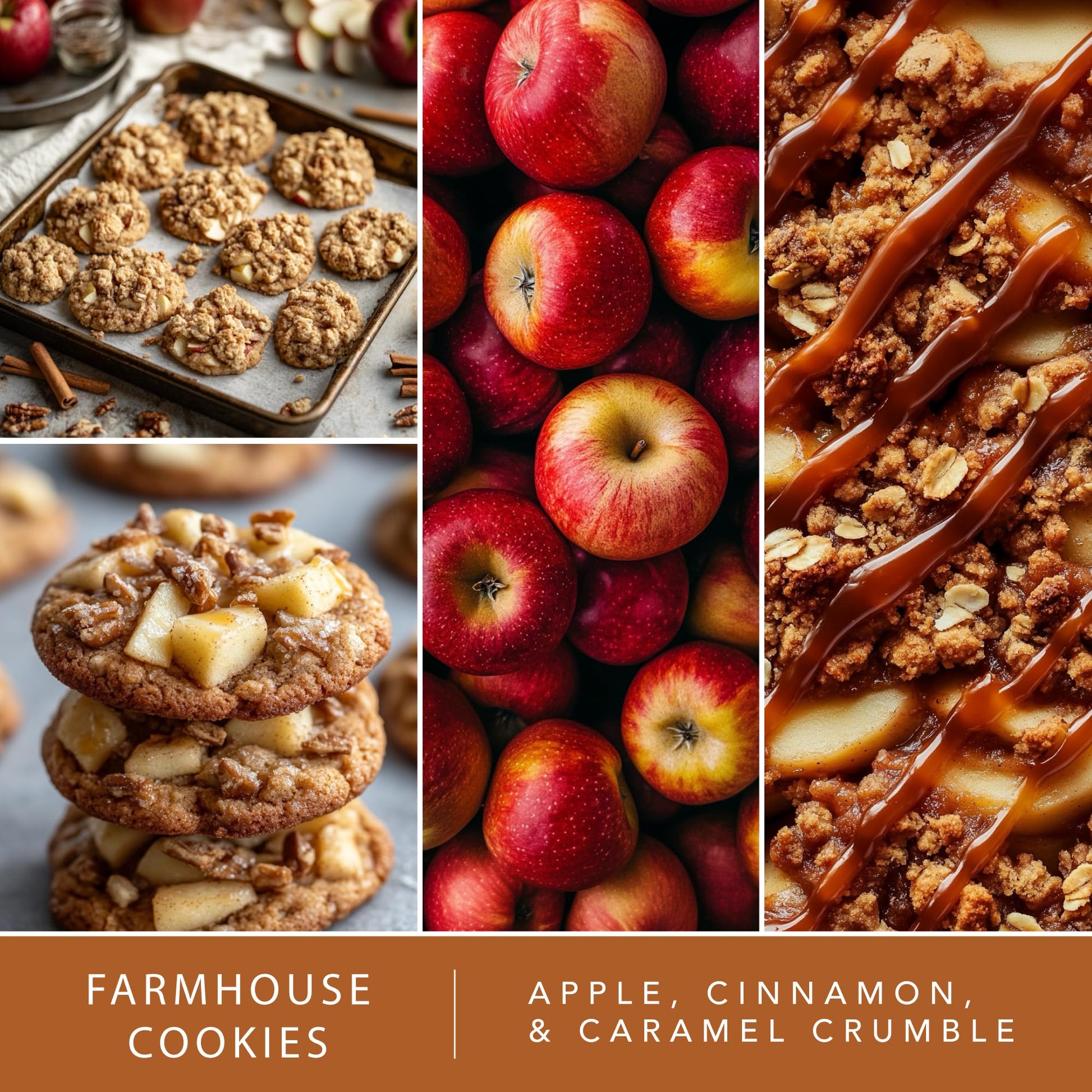 Scentsationals Fall Wax Melts Home Sweet Home 4pk – Long Lasting, Strong Scent Melts for Warmers, Includes Cuddle Up, Cinnamon Apples, Salted Caramel Butter Cream & Farmhouse Cookies, 10oz (24 Cubes)