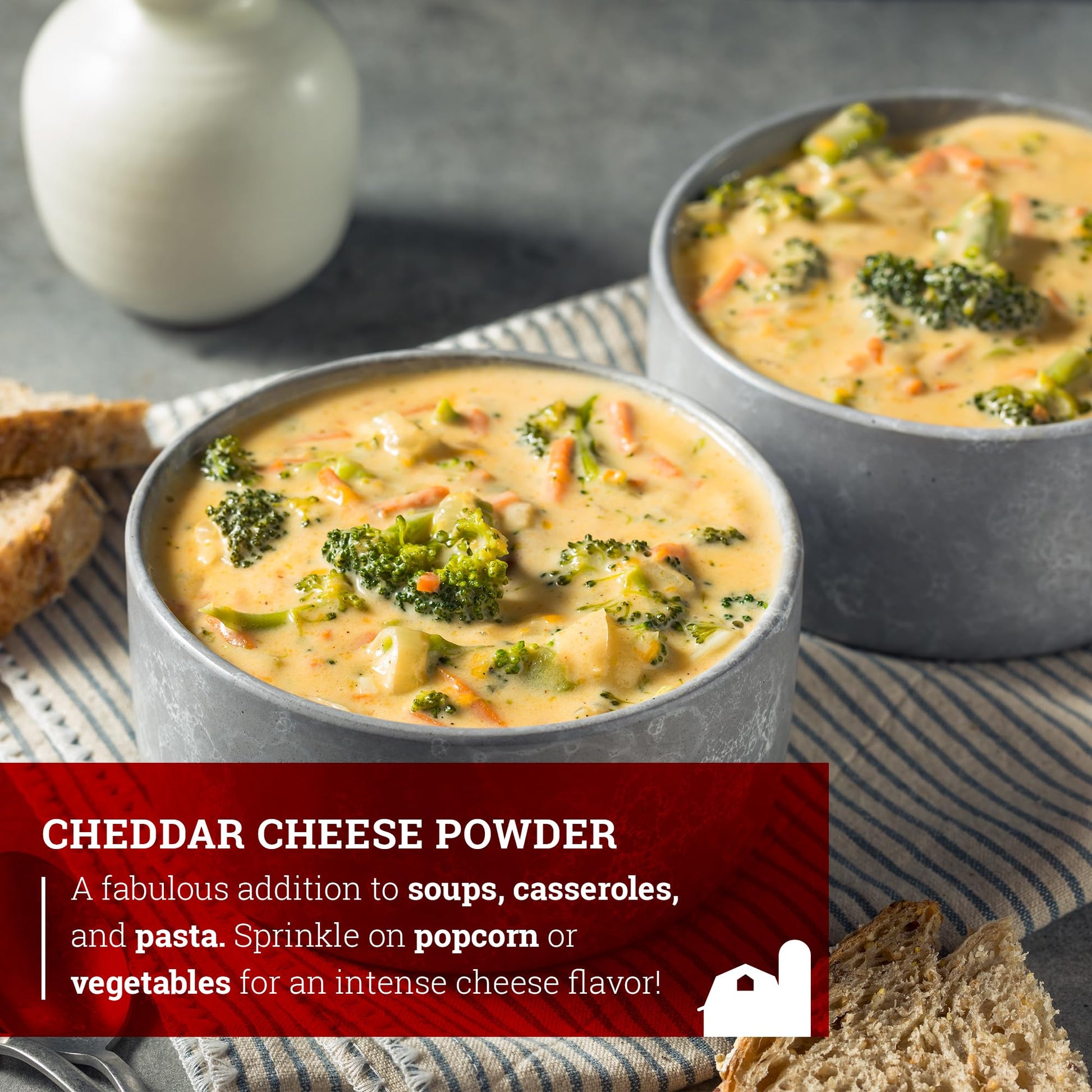 Hoosier Hill Farm Cheddar Cheese Powder, 1LB (Pack of 1)