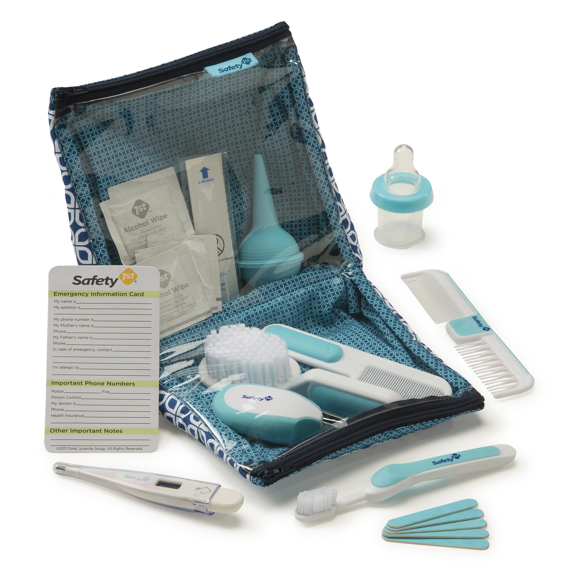 Safety 1st Deluxe 25-Piece Baby Healthcare and Grooming Kit (Arctic Blue)