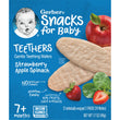 Gerber Snacks for Baby Teethers, Gentle Teething Wafers, Strawberry Apple Spinach, 1.7 Ounce, 12 Count Box (Pack of 6)