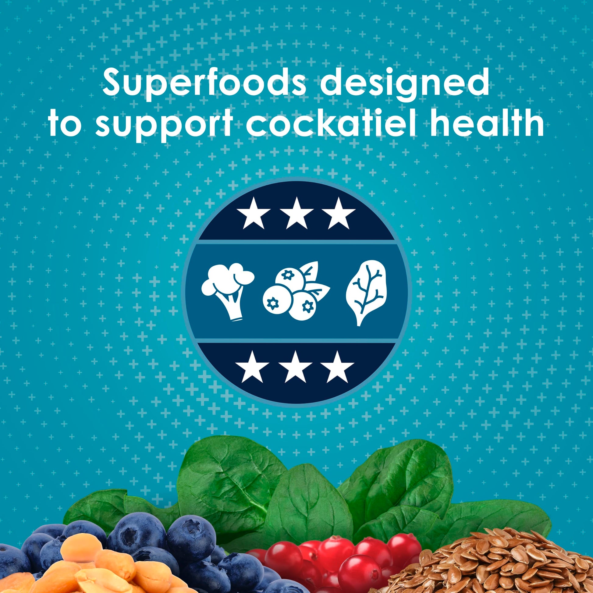 Kaytee Forti-Diet Pro Health Nourish+Protect Cockatiel Food, Comprehensive Nutrition Backed by Science, Digestive Health, Immune Support, 5 pounds