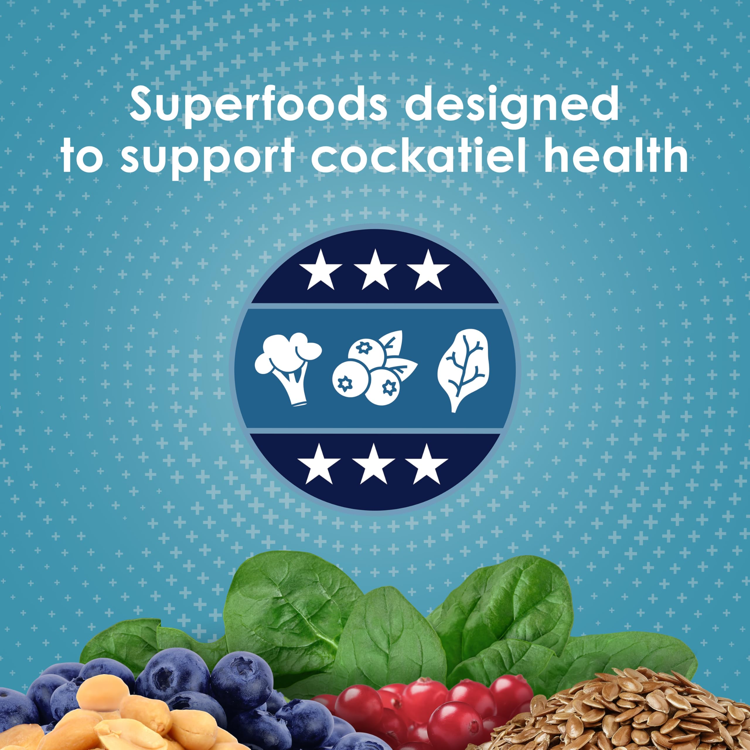 Kaytee Forti-Diet Pro Health Nourish+Protect Cockatiel Food, Comprehensive Nutrition Backed by Science, Digestive Health, Immune Support, 5 pounds