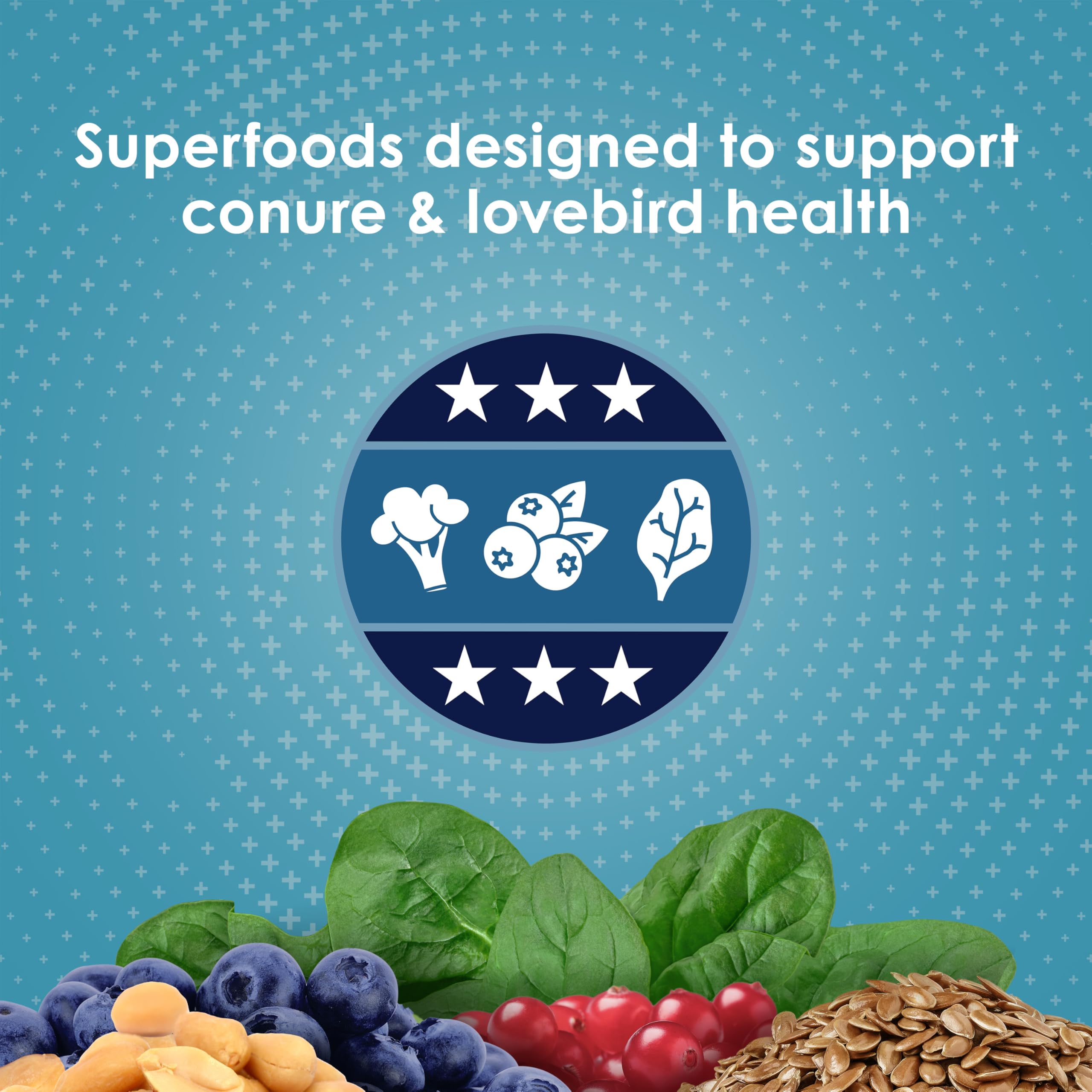 Kaytee Forti-Diet Pro Health Nourish+Protect Conure & Lovebird Food, Comprehensive Nutrition Backed by Science, Digestive Health, Immune Support, 4 pounds