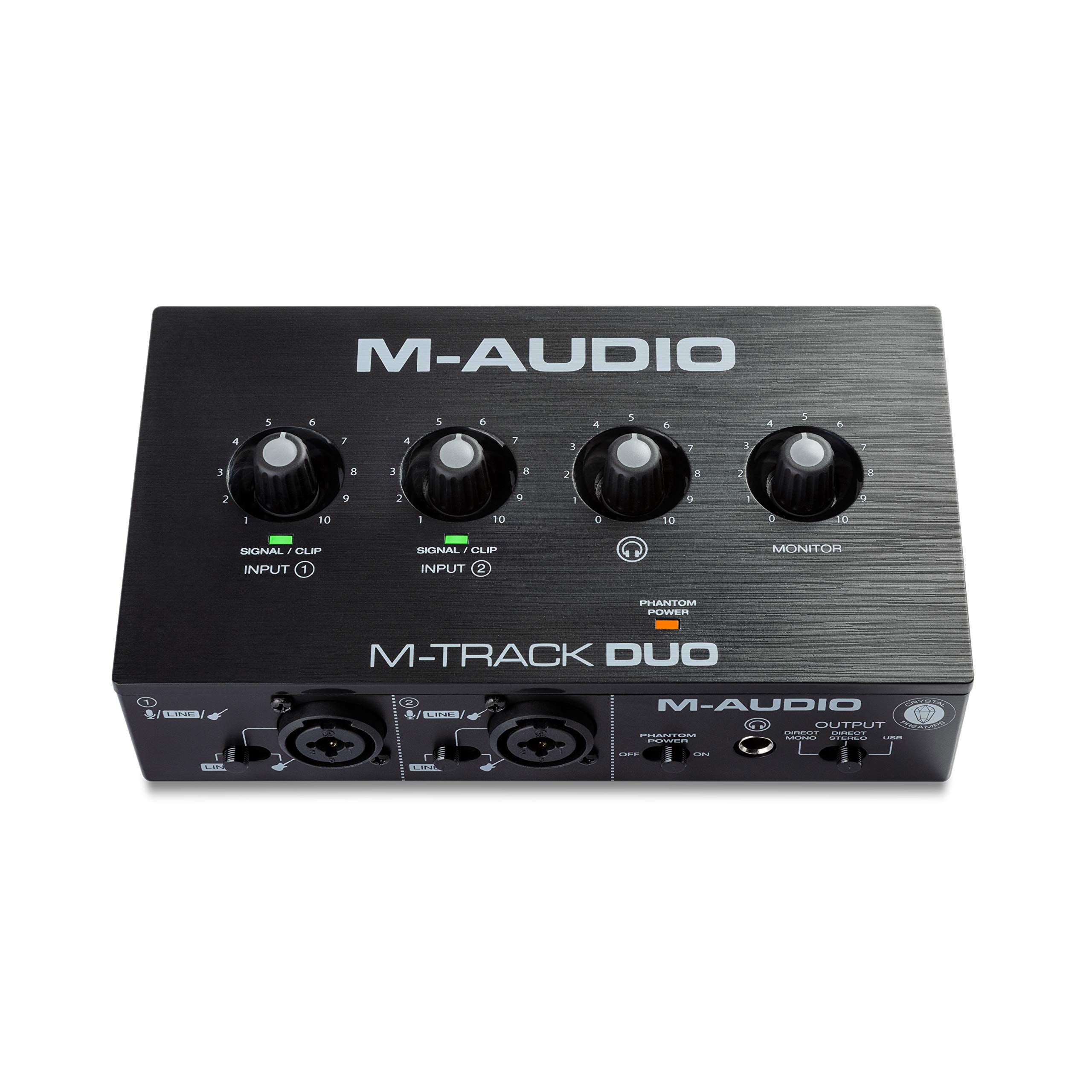 M-Audio M-Track Solo – USB Audio Interface for Recording, Streaming and Podcasting with XLR, Line and DI Inputs, Plus a Software Suite Included