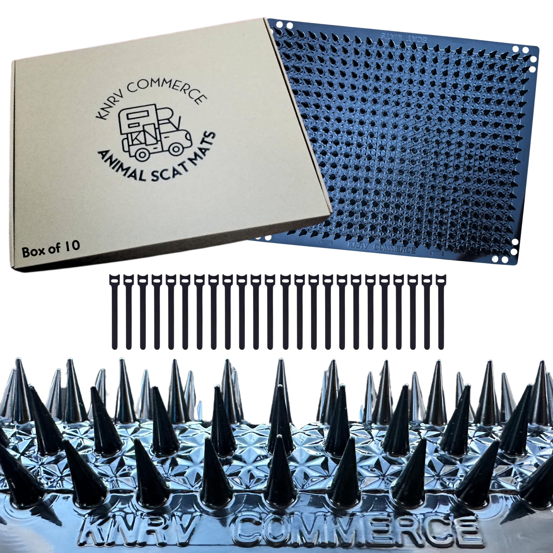 10 Pk: Scat Mats, Cat Deterrent, Keep Dogs Off Furniture, Cat Scat Mats, Dog Scat Mats, Keep Cats Off Counter Tops, Scat Mat, Animal Deterrent Mats,Keep Dogs Off Couch, Dog Deterrent Mat