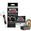 Wheel Scratch Fix Silver Rim Touch Up Paint Kit, Car Wheel Scratch Repair Kit Touch Up Paint Pen, Curb Rash Repair Kit, Universal Rim Alloy Wheel Paint Color Black, Silver, Gray (Light Silver)