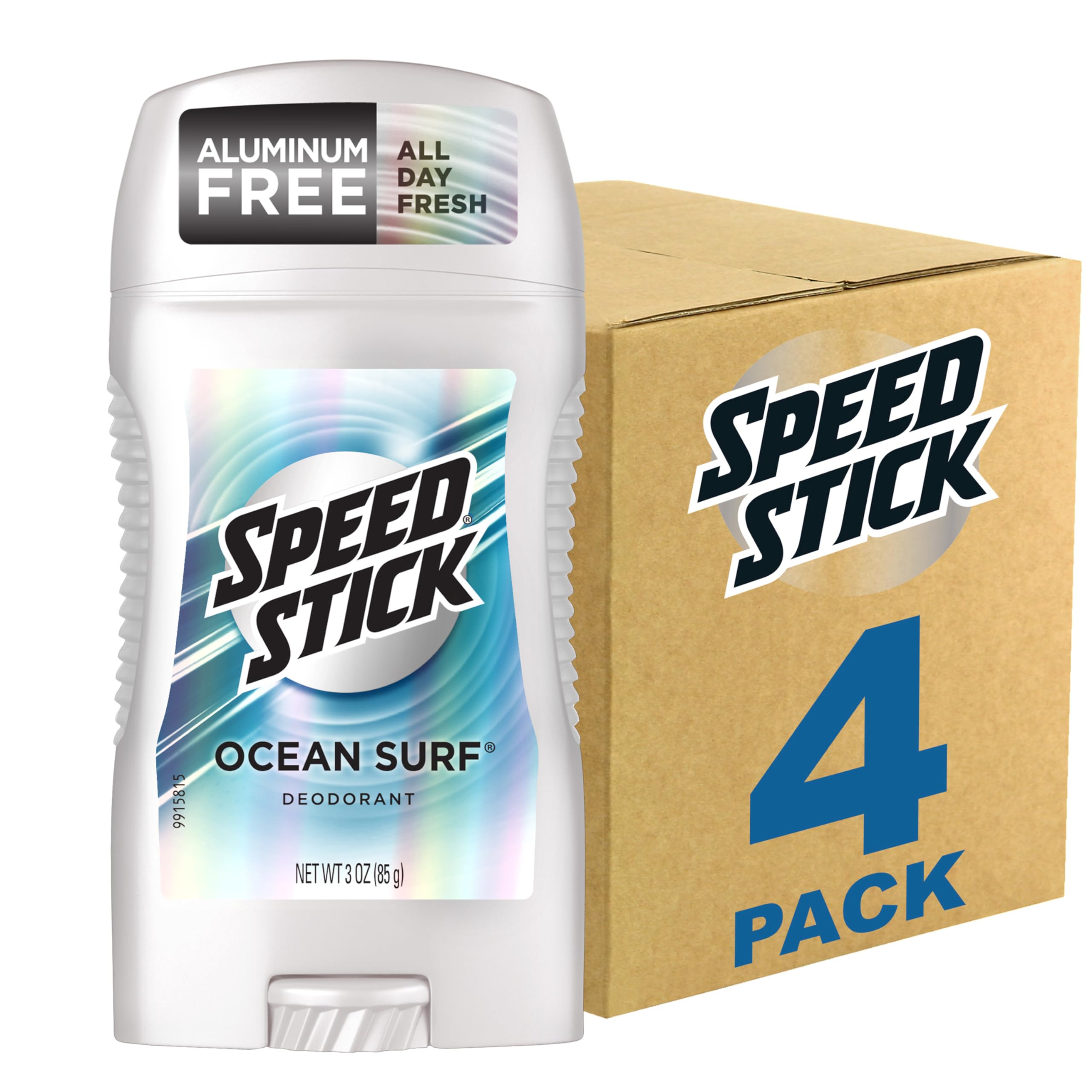 Speed Stick Men's Antiperspirant Deodorant, Unscented, 3 Ounce, 4 Pack