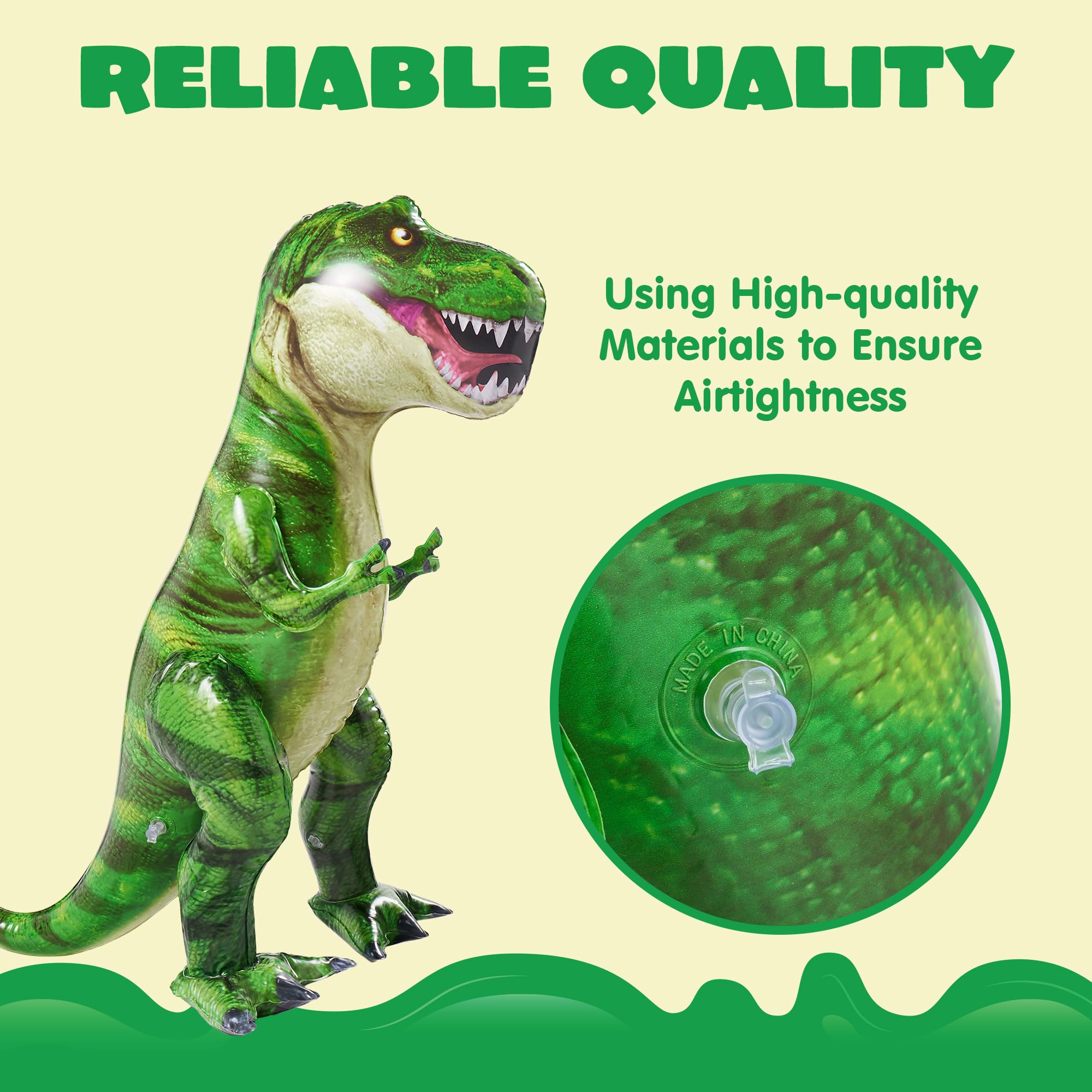JOYIN 30” T-Rex Dinosaur Inflatable, Tyrannosaurus Rex Inflatable Dinosaur Toy for Party Decorations, Birthday Party Gift for Kids and Adults