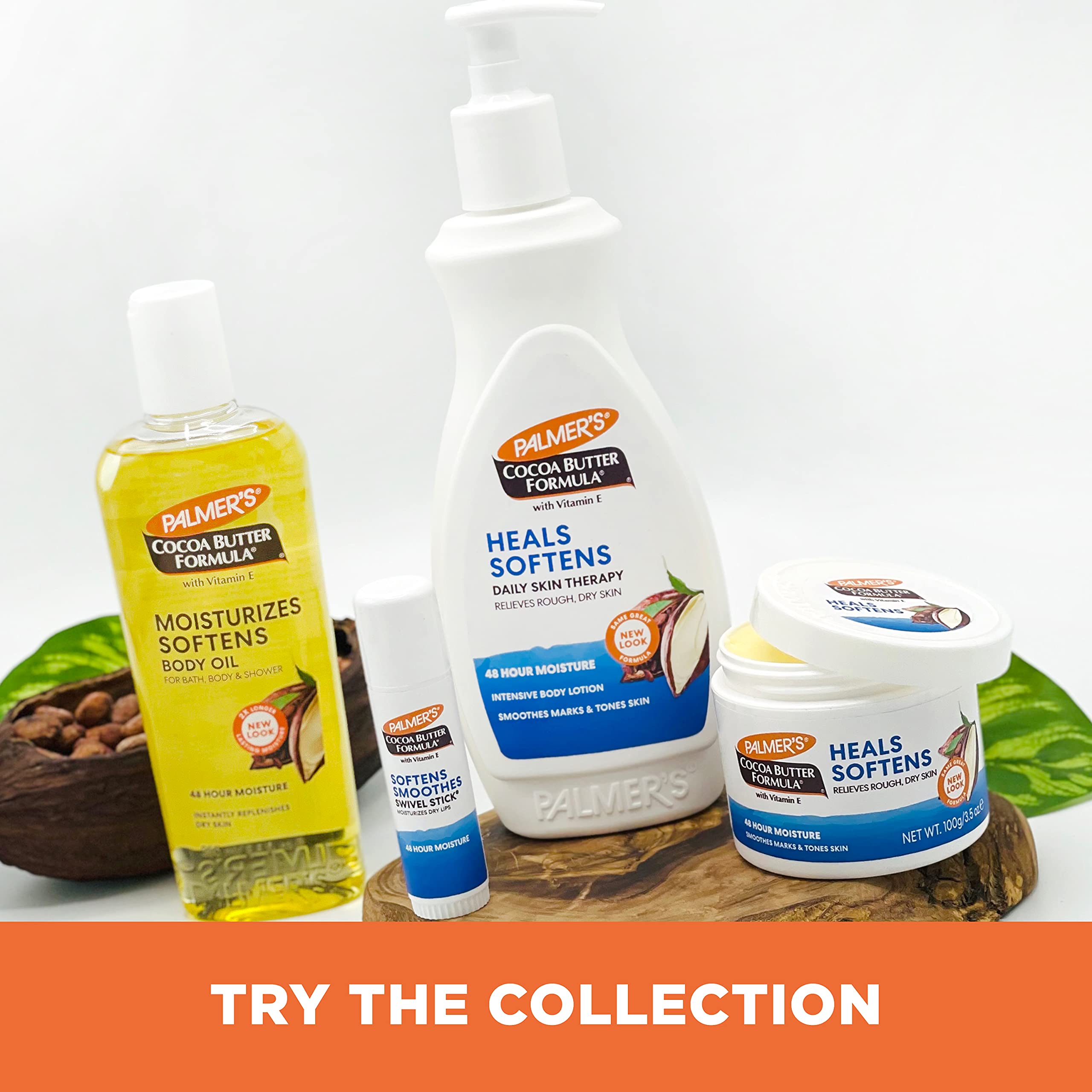 Palmer's Cocoa Butter Formula Moisturizing Swivel Stick with Vitamin E, Lip Balm Easter Basket Stuffer, Face & Body Moisturizer Stick, Ideal for Treating Dry Skin Patches (Pack of 3)