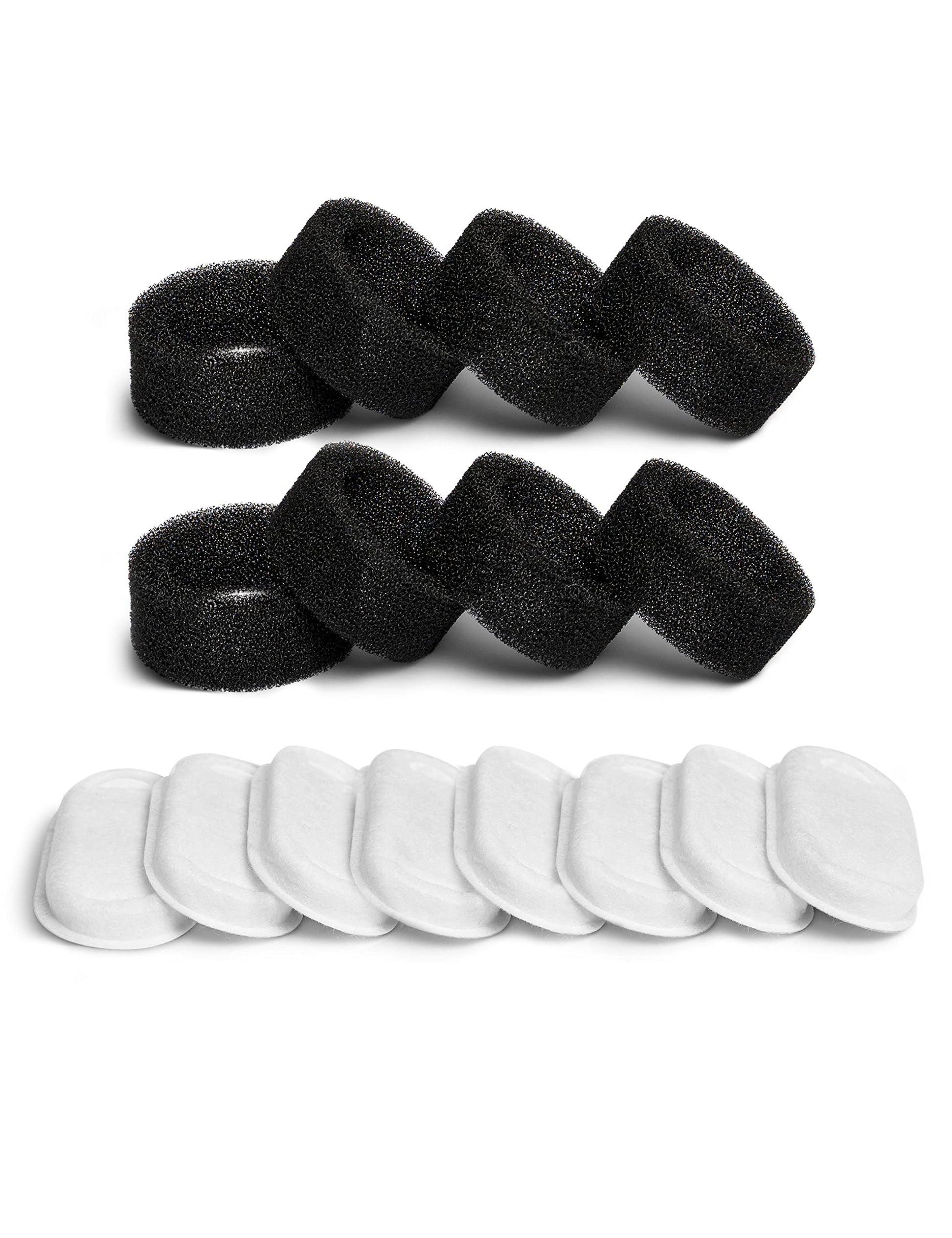 PETLIBRO 4 Pack Replacement Filters for Stainless Steel Cat Water Fountain PLWF003 / PLWF006, Adjustable Water Flow Pet Fountain, Super Quiet Dog Water Dispenser