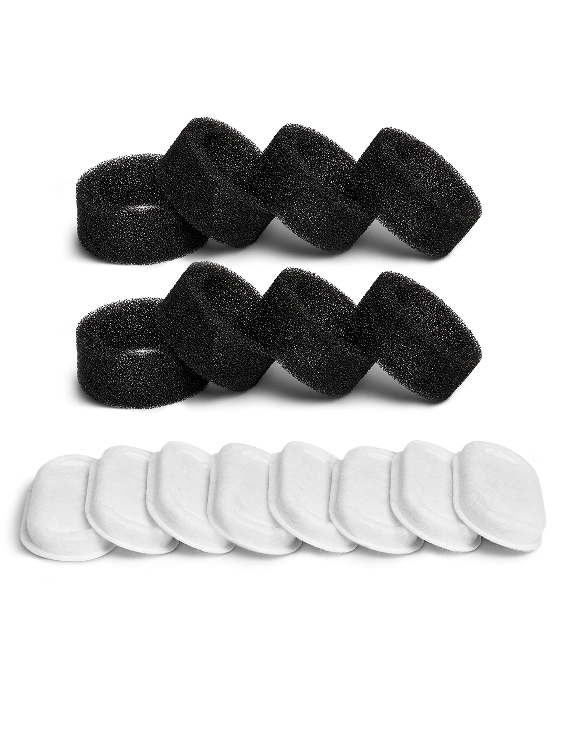 PETLIBRO 4 Pack Replacement Filters for Stainless Steel Cat Water Fountain PLWF003 / PLWF006, Adjustable Water Flow Pet Fountain, Super Quiet Dog Water Dispenser