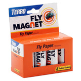 TERRO T518 Fly Magnet Sticky Fly Paper Fly Trap, 8 Count (Pack of 1)