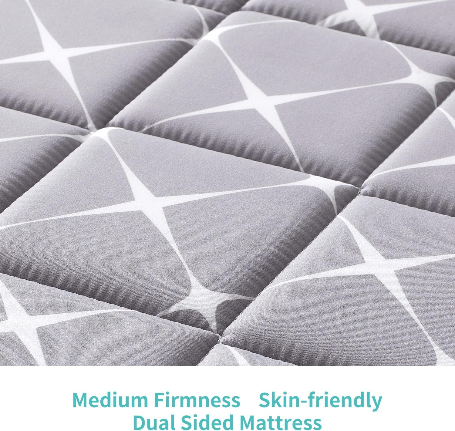 Tiankehan Premium Dual-Sided Baby Crib Mattress and Toddler Mattress - 52" x 27.6" x 5" - Breathable - Firm Soft - Fits Standard Cribs and Toddler Beds