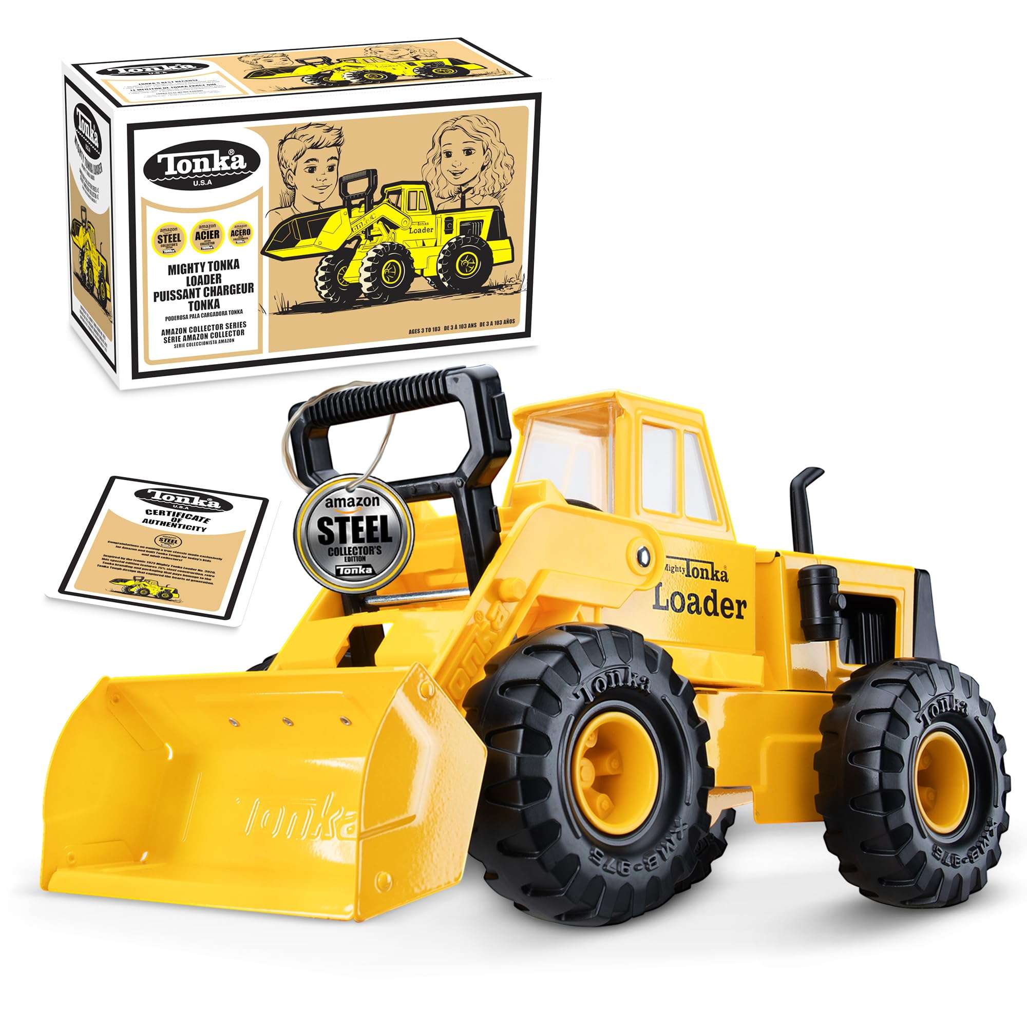 Tonka Retro Mighty Dump Truck - Collector's Edition - Made with 2X More Steel, Kids Construction Toy, Metal Truck, Toy Truck for Boys and Girls, Kids, Toddlers, Ages 3+