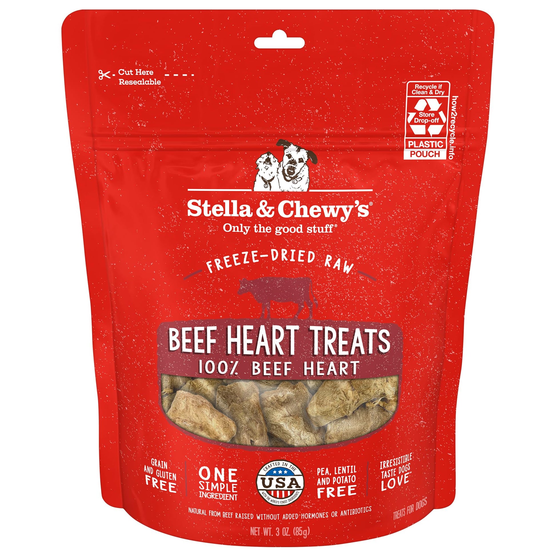 Stella & Chewy's Freeze-Dried Raw Single Ingredient Chicken Breast Treats, 2.75 oz. Bag
