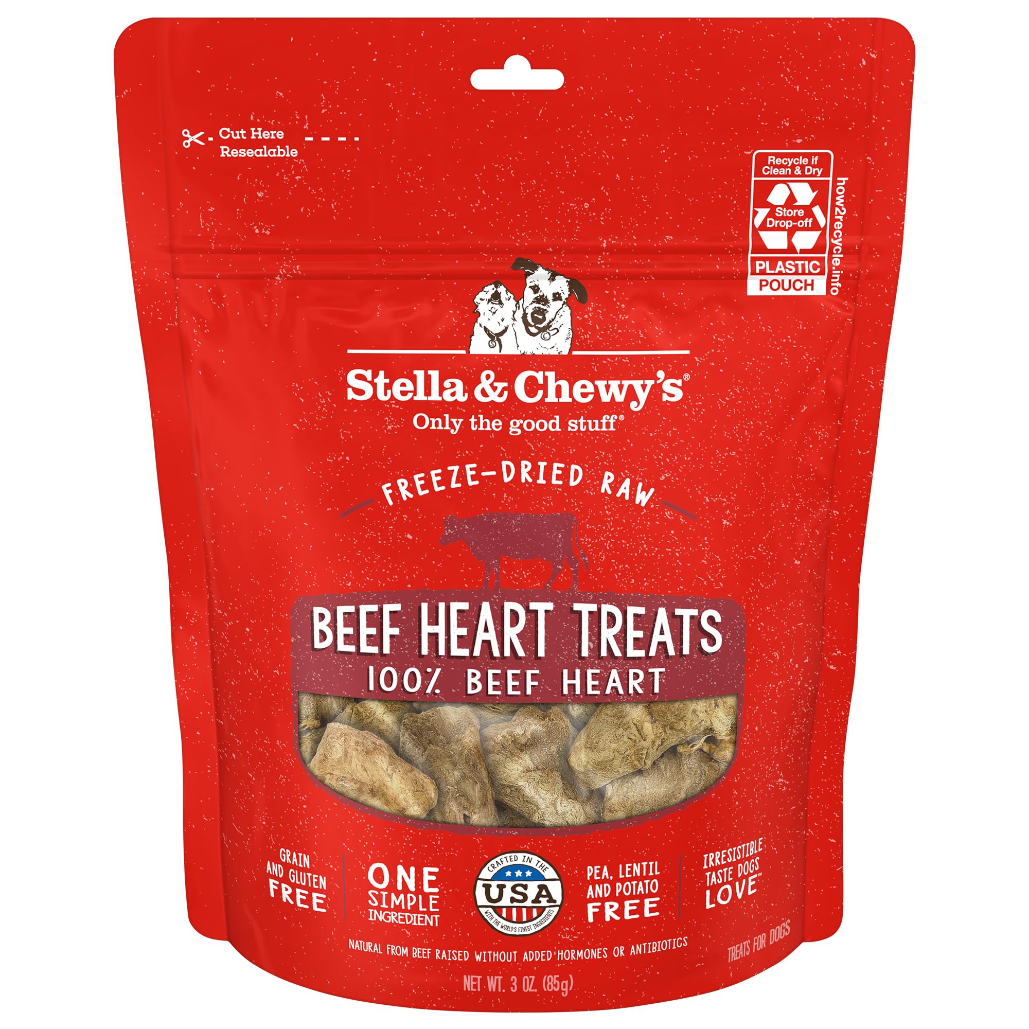 Stella & Chewy's Freeze-Dried Raw Single Ingredient Chicken Breast Treats, 2.75 oz. Bag