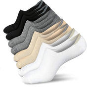 wernies No Show Socks Women Low Socks Non Slip Flat Boat Line 4 Pairs