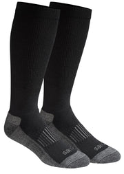 Dickies Men's Light Compression Comfort Over-The-Calf Socks, Available in M-XXL (2, 4, Black (2 Pairs), Large