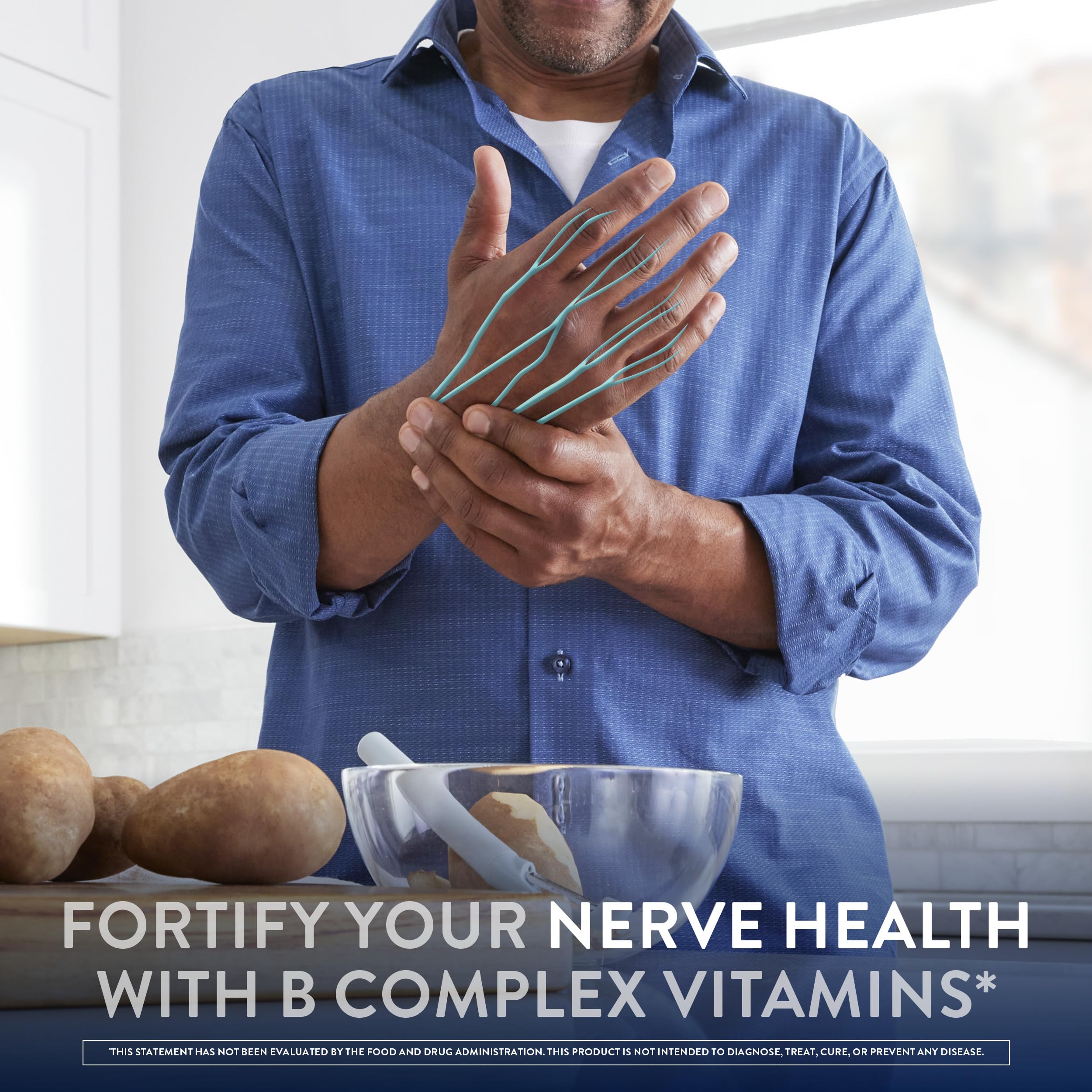Nervive Nerve Health, with Alpha Lipoic Acid, to Fortify Nerve Health and Function in Fingers, Hands, Toes, & Feet*, and Support Healthy Circulation, ALA, Vitamins B12, B6, & B1, 30 Tablets