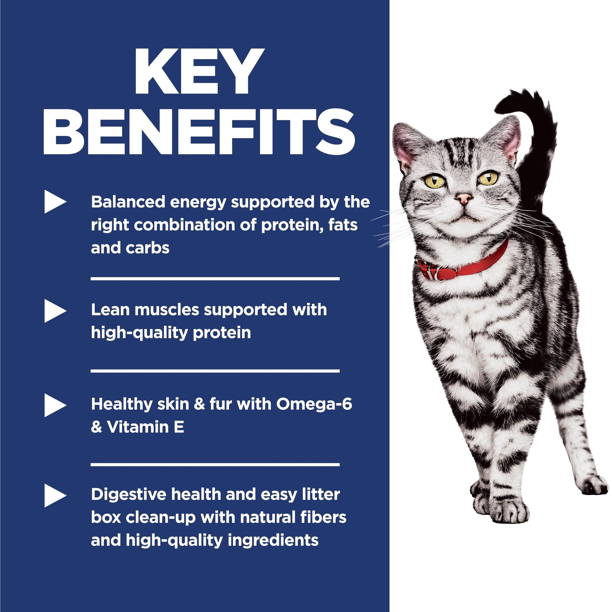 Hill's Science Diet Indoor, Adult 1-6, Easy Litter Box Cleanup, Dry Cat Food, Chicken Recipe, 7 lb Bag