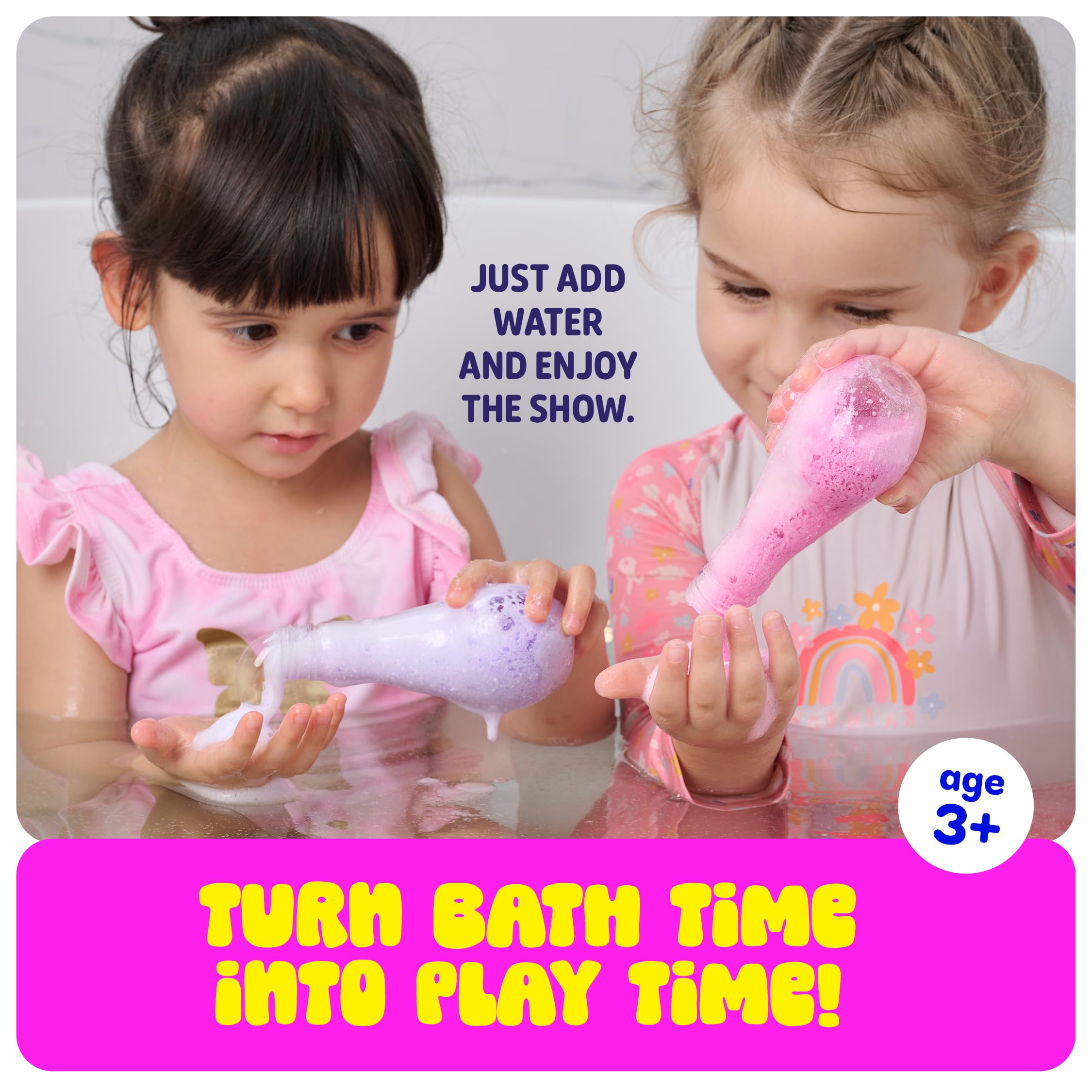 Tubby Tots Bath Potion Kits for Kids - 6 Pk - Bath Bombs for Kids - Toddler Bubble Foam Colors Fizzies - Bathtub Toys for Kid Ages 4-8 Years Old - Science Soap Potions Kit Age 3 4 5 6 7 8 - Non Toxic