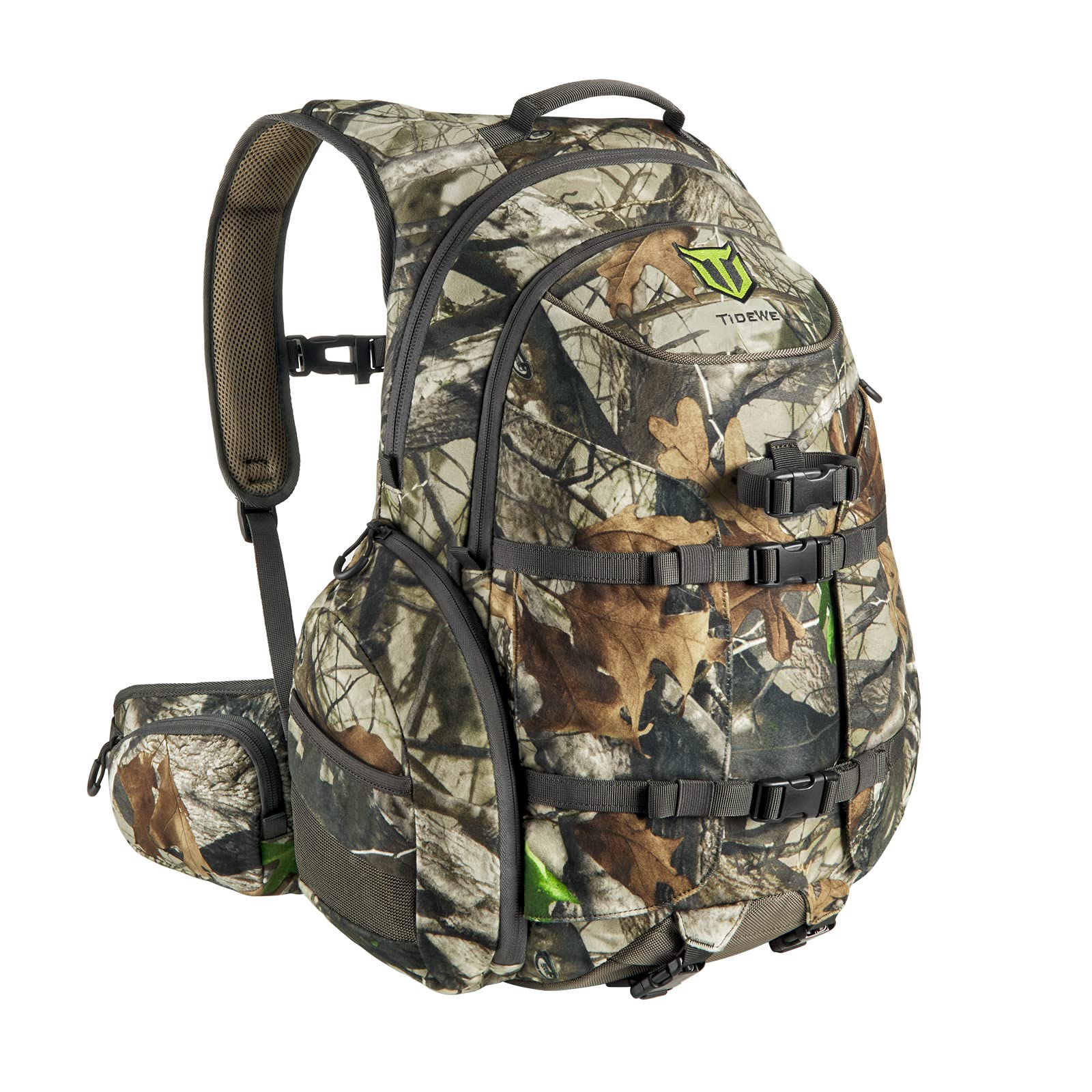 TIDEWE Jagdrucksack, wasserdichter Tarnrucksack mit Regenhülle, langlebiger Jagdtagesrucksack mit großer Kapazität für Gewehr, Bogen und Waffe (Next Camo G2)