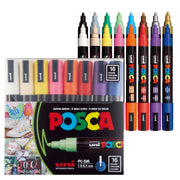 16 Posca Markers 5M, Posca Pens for Art Supplies, Coloring Markers - Rock Art, Fabric Paint, Fabric Markers, Paint Pen, Art Markers, Posca Paint Markers