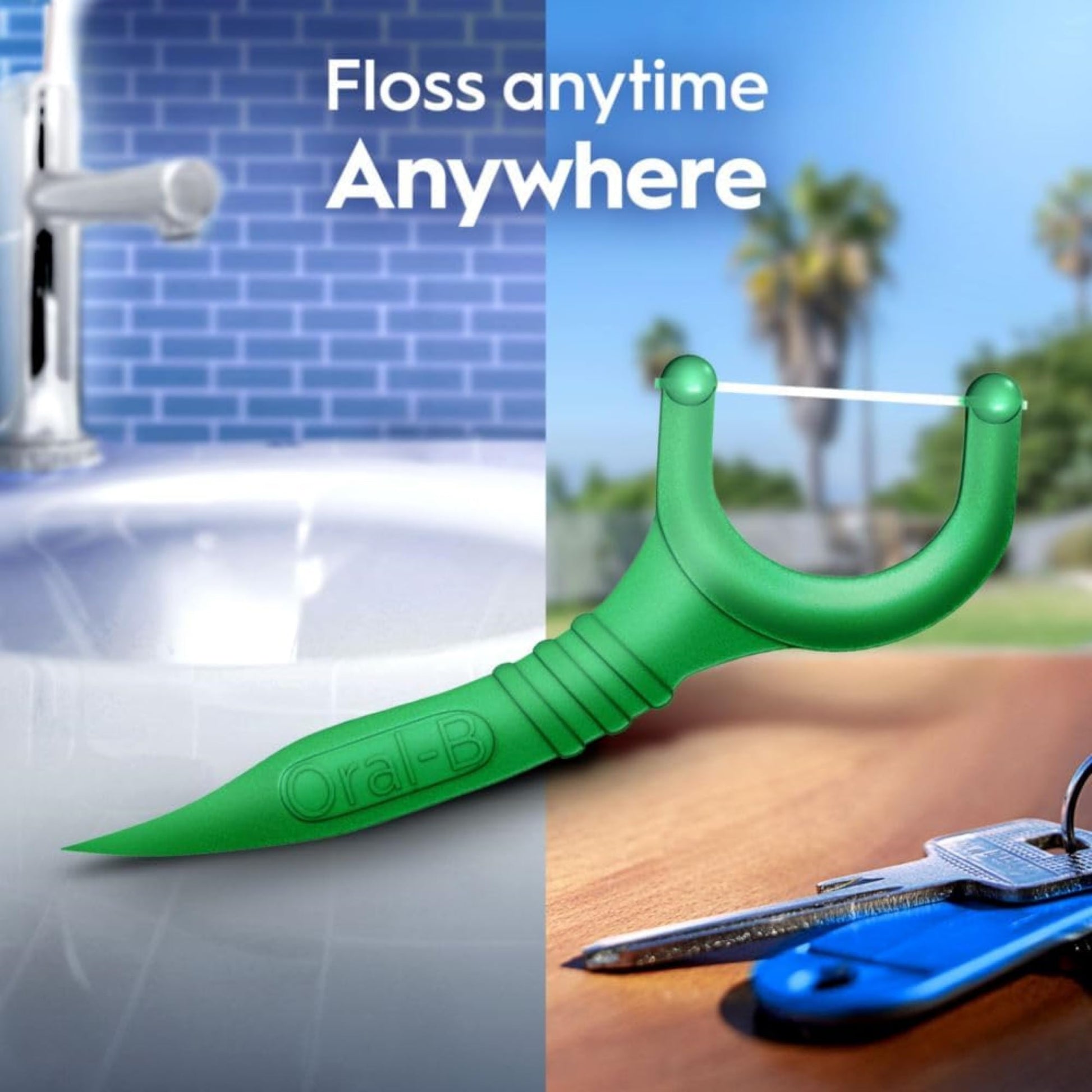 Oral-B Glide Complete Floss Picks, Dental Floss Picks, Scope Outlast, 75-ct, Toothpicks Floss Picks