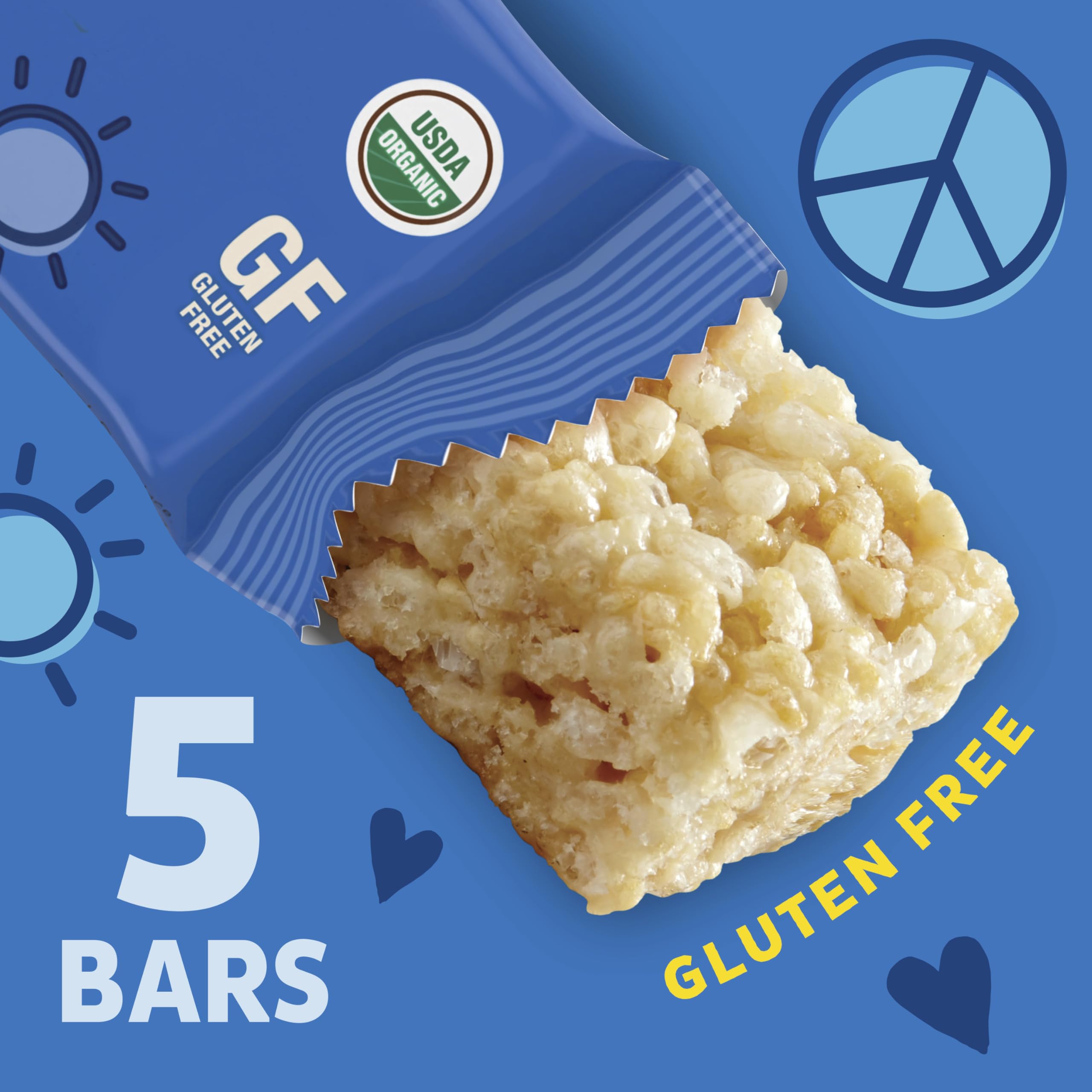 Annie's Organic Original Crispy Snack Bars, Gluten Free, 3.9 oz, 5 ct.