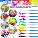 100Pcs Small Paint Brushes Bulk, Anezus Flat Top Acrylic Classroom Brush for Kids Mini Paint Brushes for Touch Up Crafts Detail Painting