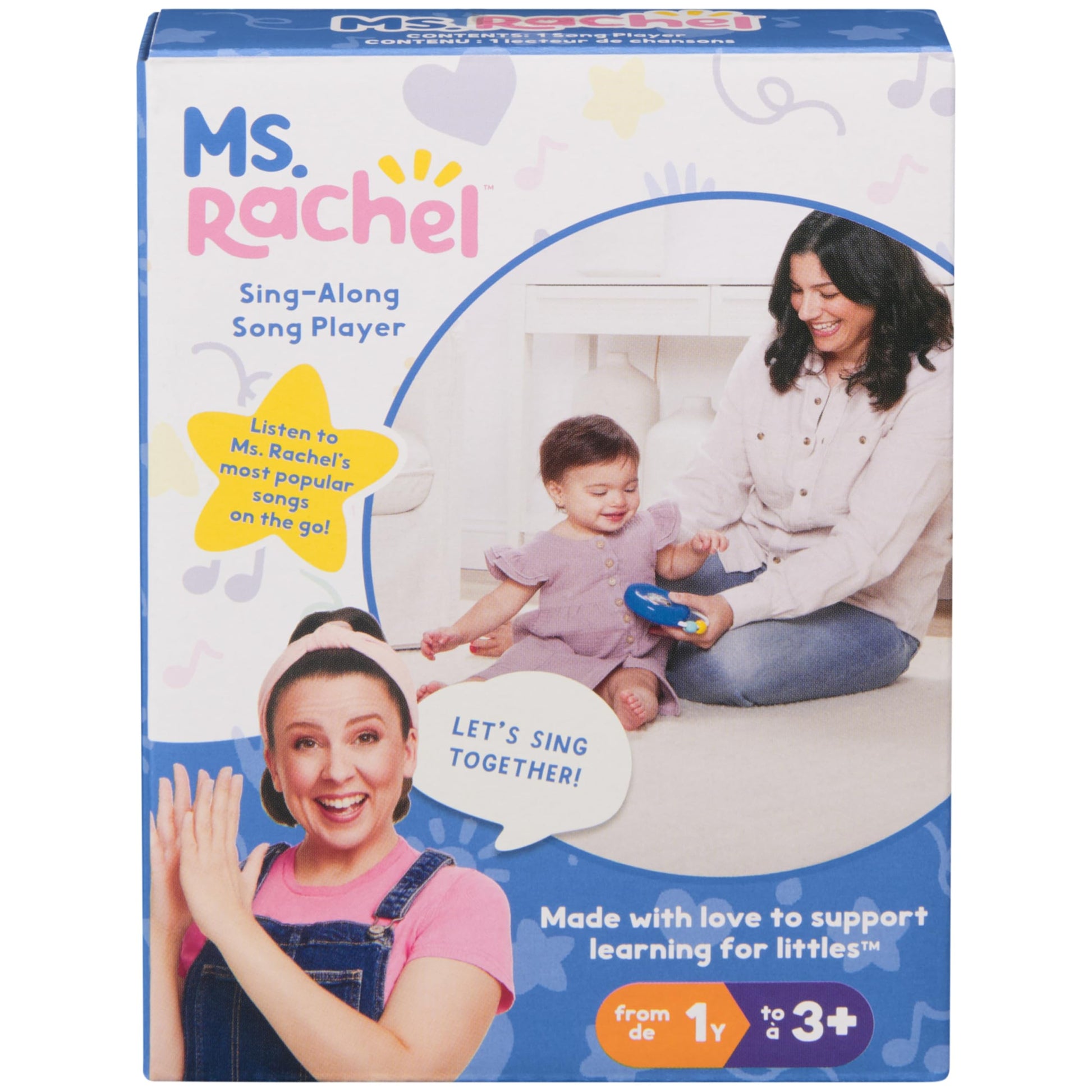 Ms. Rachel Official Electronic Sing-Along Song Player with 14 Musical Sounds, Educational Toys & Toddler Toys for Girls & Boys Ages 1-3+