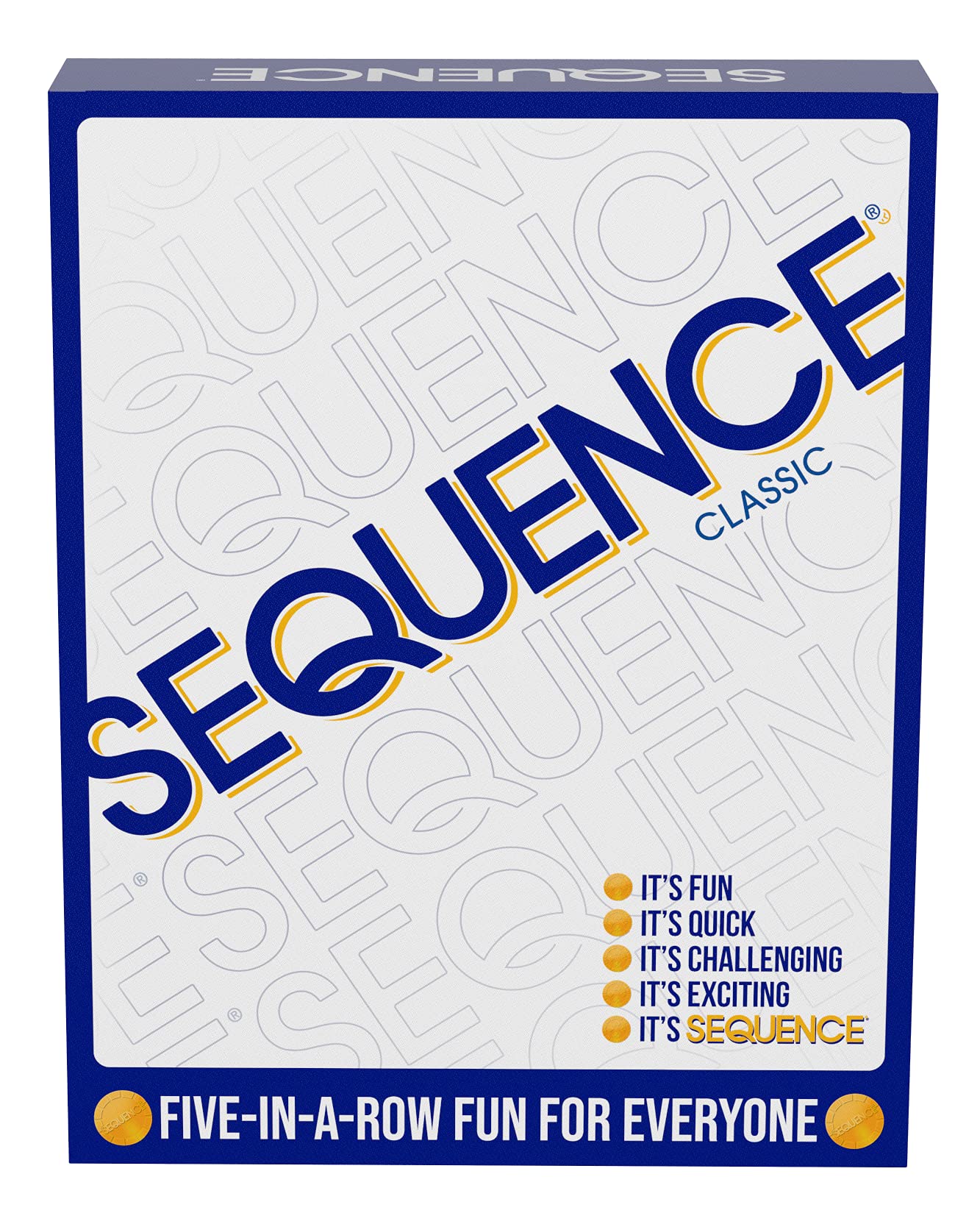 SEQUENCE - Original SEQUENCE Spiel mit faltbarem Brett, Karten und Chips von Jax (Verpackung kann variieren) Weiß, 26,2 x 20,6 x 5,9 cm