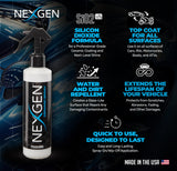 Nexgen Ceramic Spray Silicon Dioxide — Easy to Apply, Ceramic Coating Spray — Professional-Grade Protective Sealant Polish for Cars, RVs, Motorcycles, Boats, and ATVs — 8oz Bottle