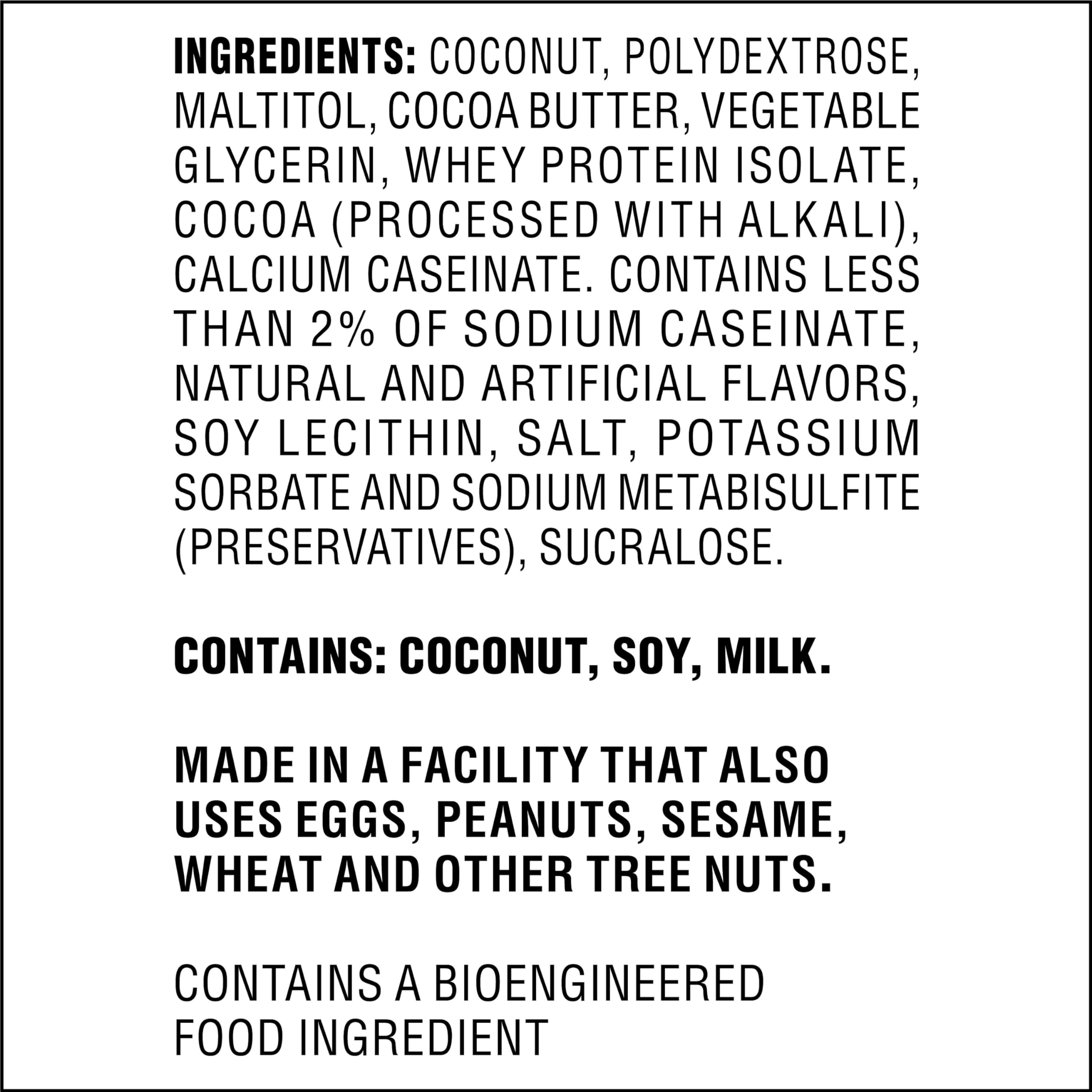 Atkins Endulge Chocolate Coconut Bar, Dessert Favorite, High in Fiber, 1g Sugar, 16 Count