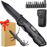 Gifts for Men Him Dad,Pocket Multitool Knife,Christmas Stocking Stuffers,Anniversary Birthday Gifts for Husband Boyfriend Guy Groomsmen,Fathers Day Dad Gifts,Cool Gadget for Hiking,Camping,Outdoor