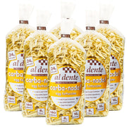 Al Dente Carba-Nada Egg Fettuccine - Lower Carb, High Protein Keto & Point-Based Diet-Friendly - Delicious and Versatile - Artisanal with Cage-Free Eggs, 10 Ounce Bags (Pack Of 6)